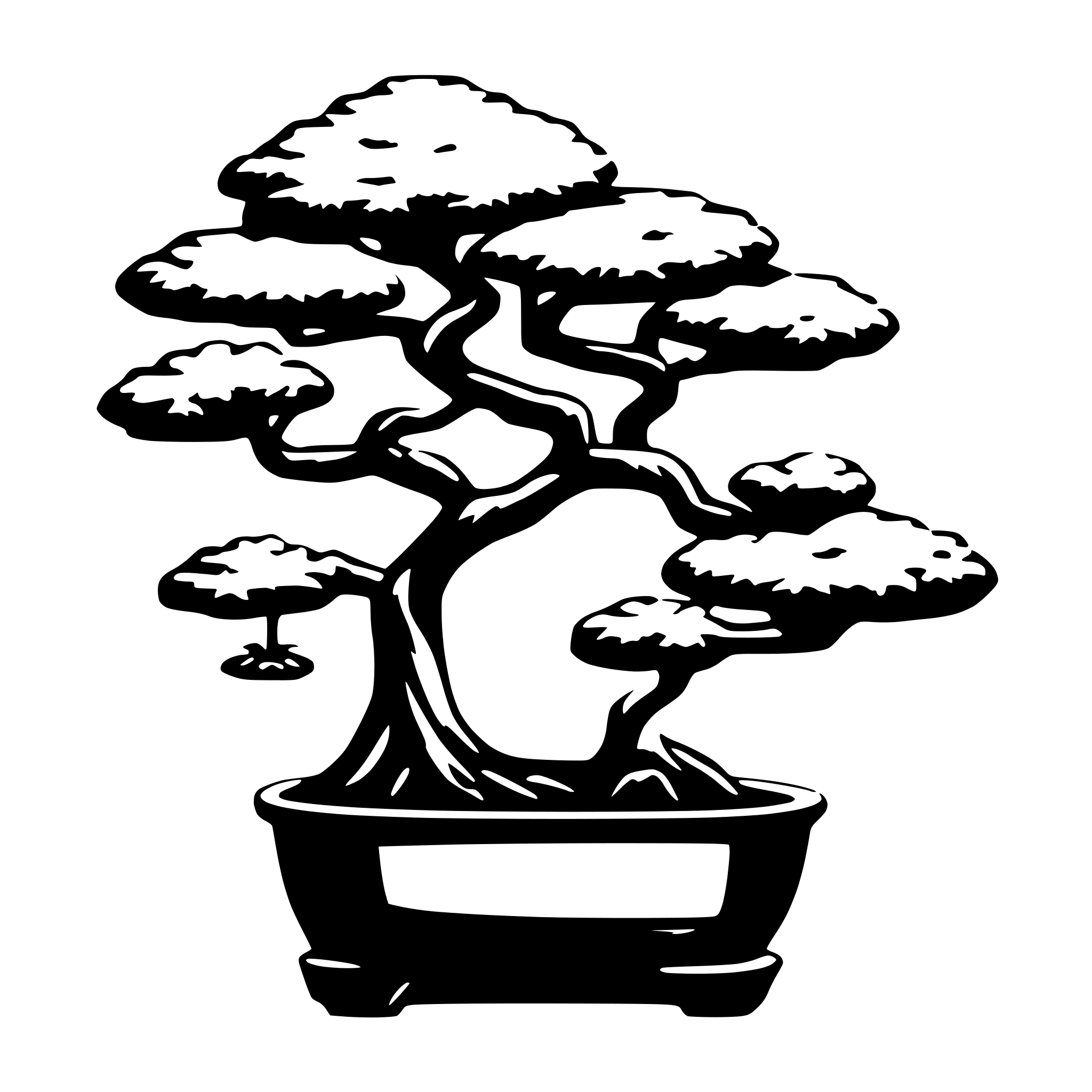 AI-generated SVG of 'bonsai'