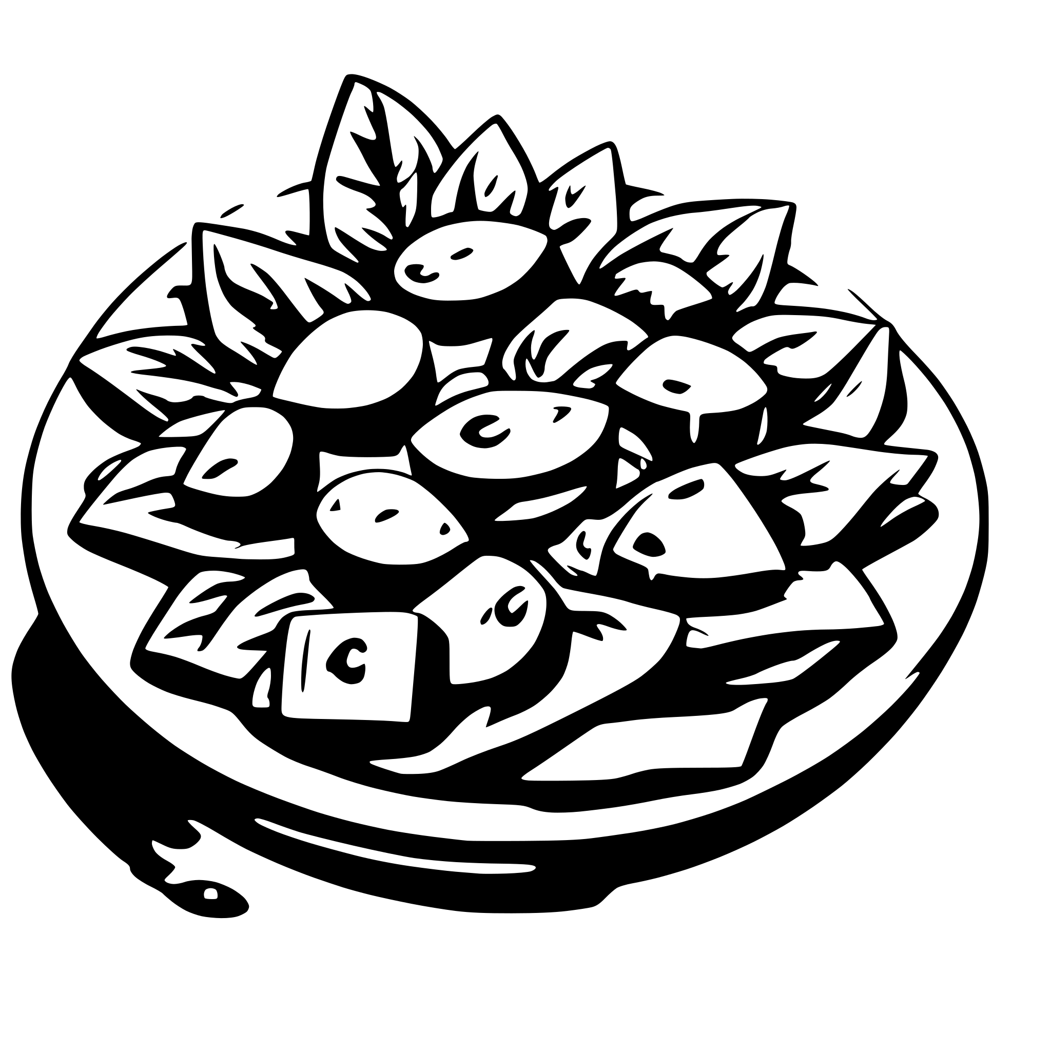AI-generated SVG of a salad