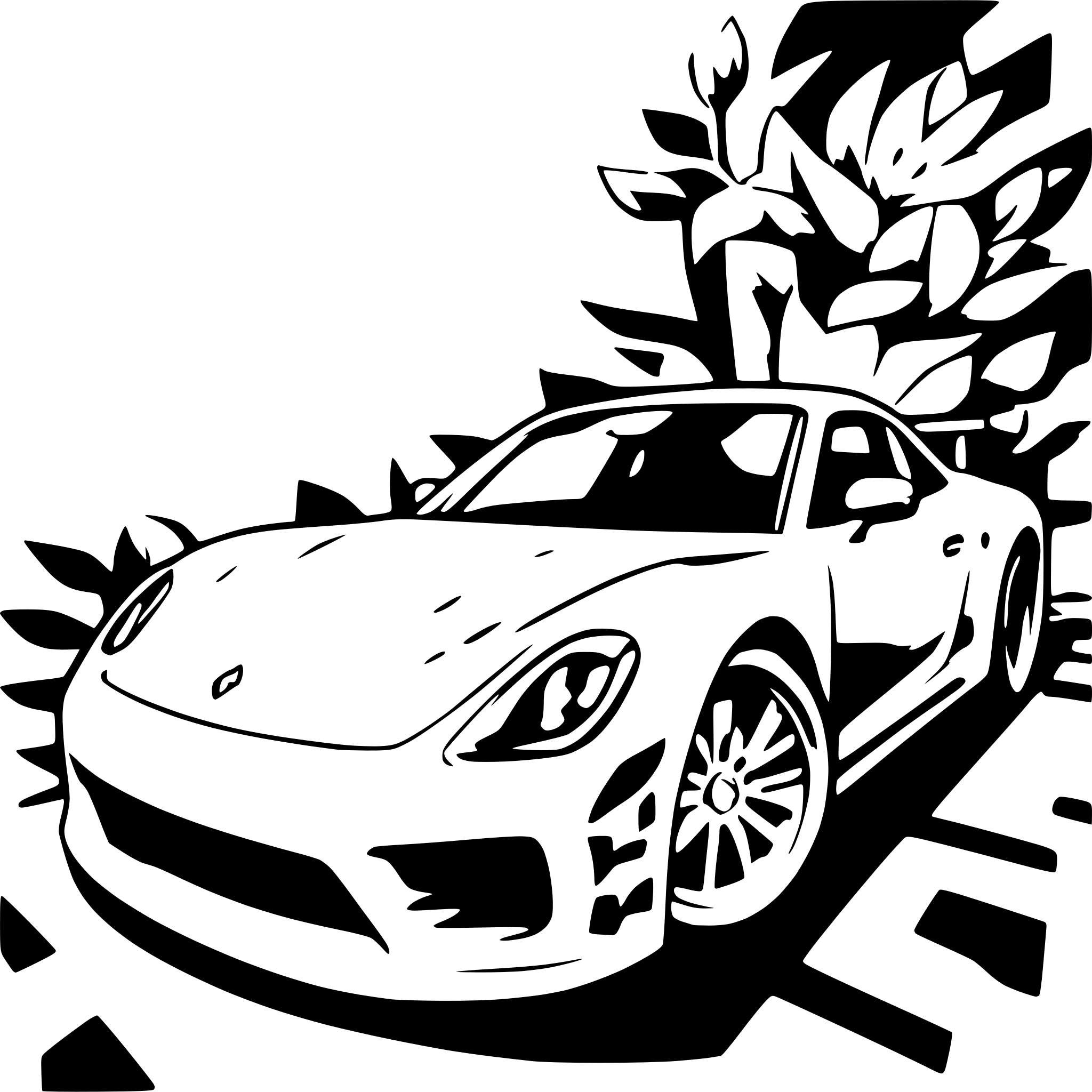 AI-generated SVG of a No Risk No Porsche
