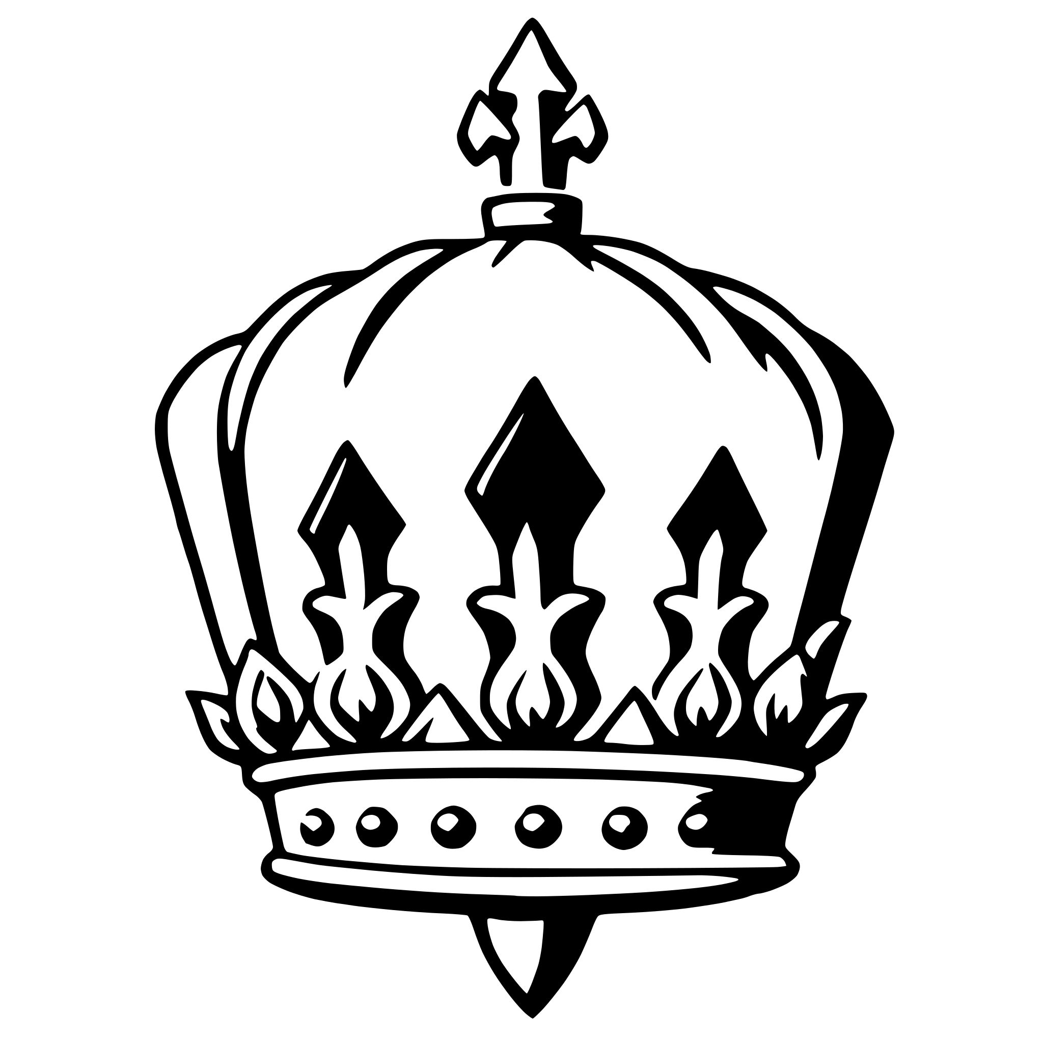 AI-generated SVG of a coronet