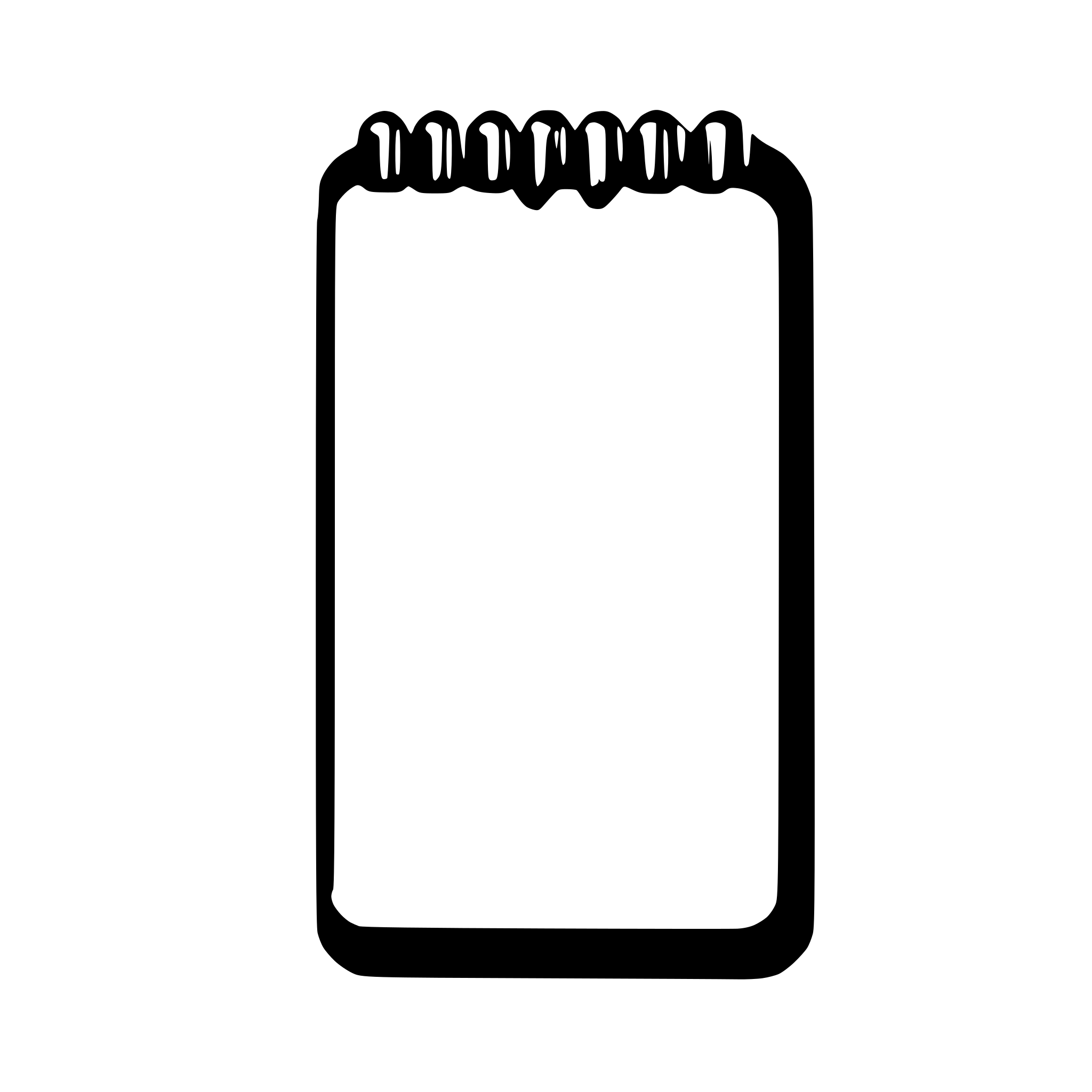 AI-generated SVG of a notebook icon