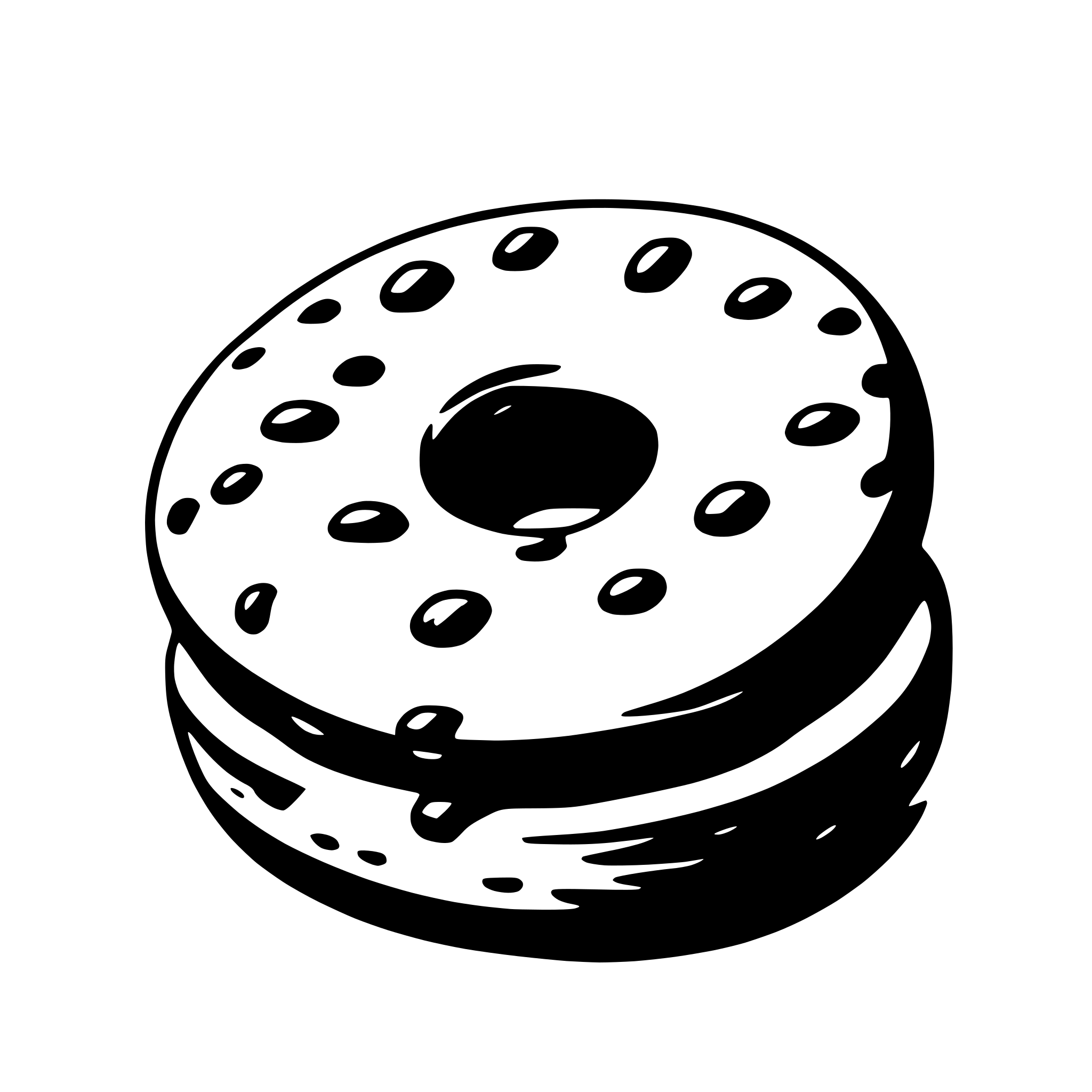 AI-generated SVG of 'bagel'