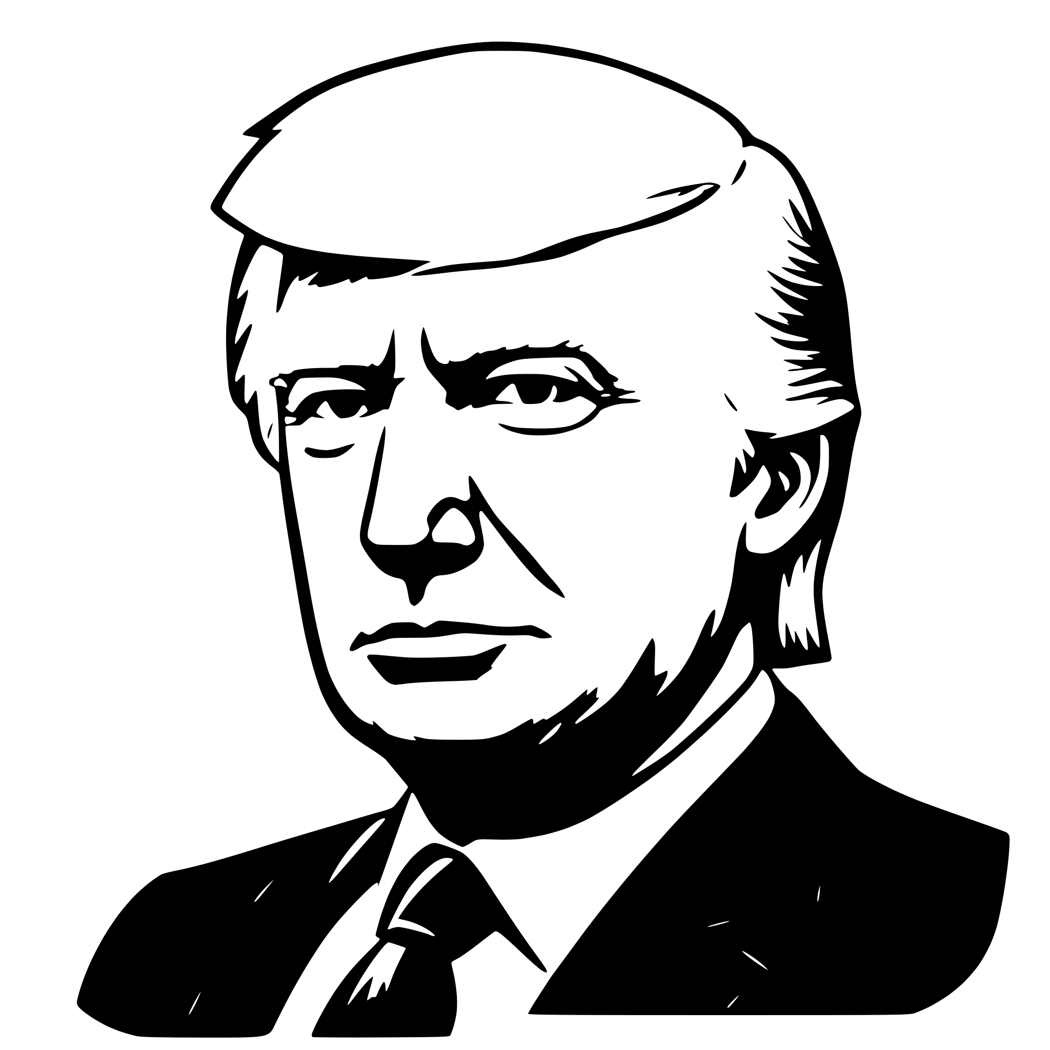AI-generated SVG of 'donald trump'