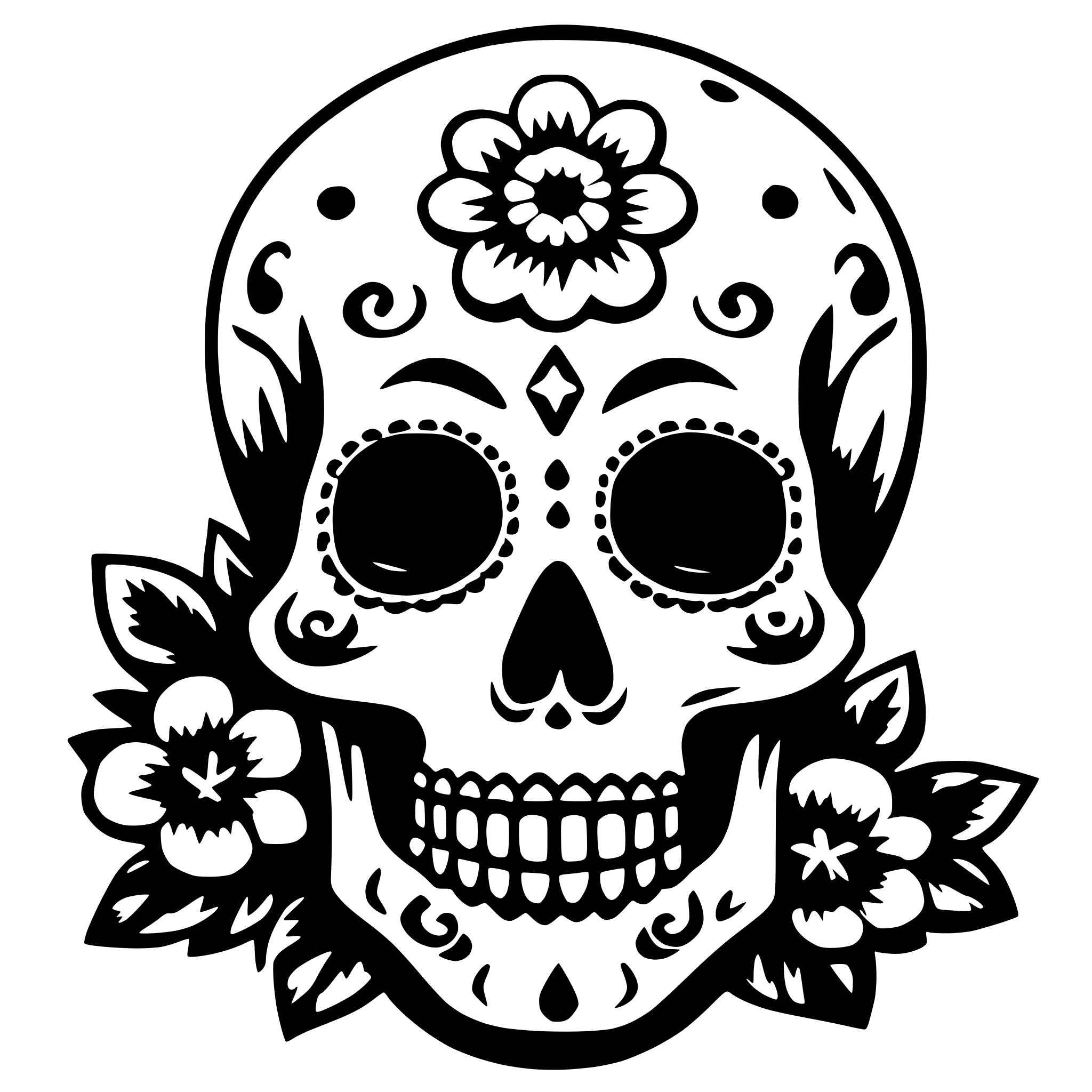 AI-generated SVG of 'dias los muertos'