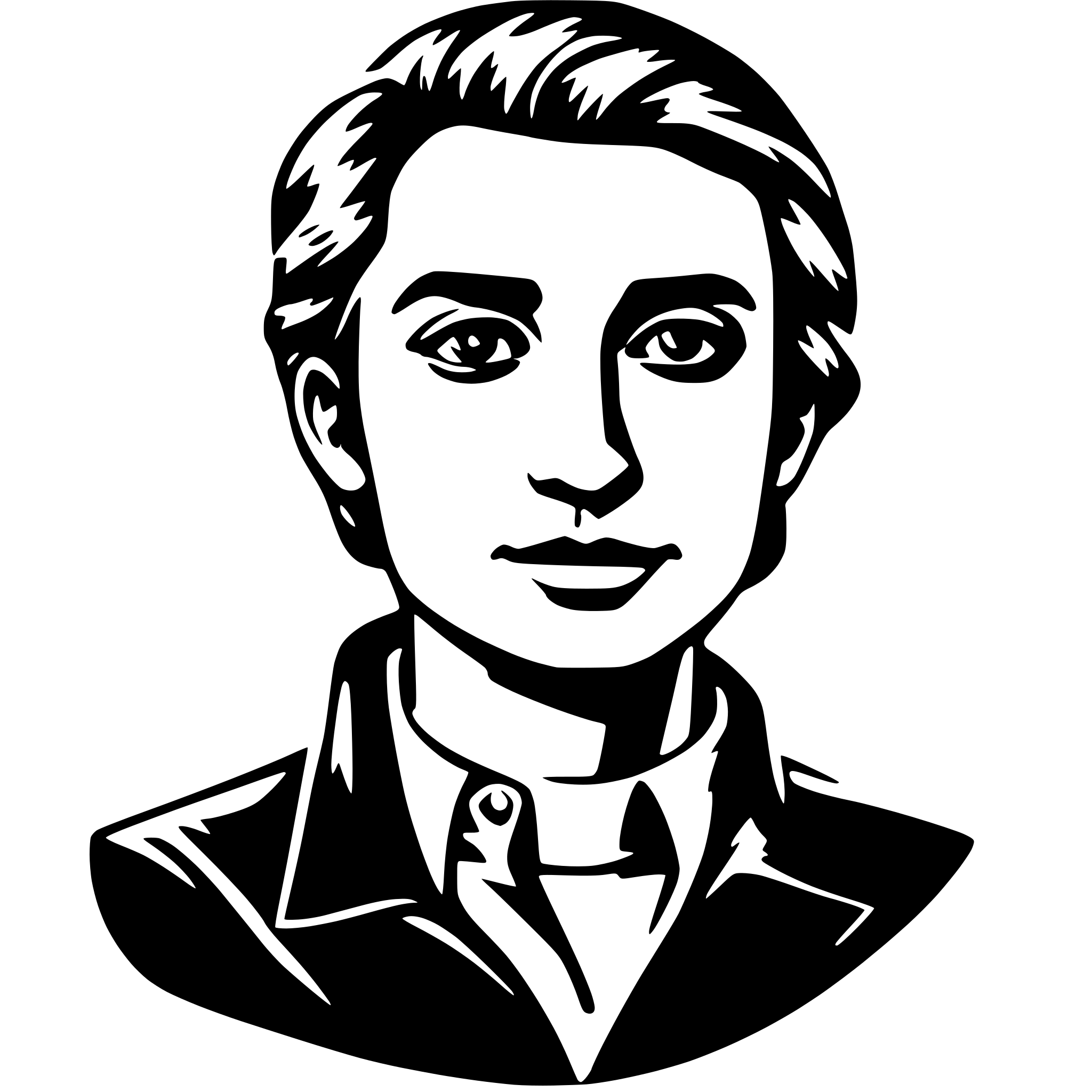 AI-generated SVG of a man