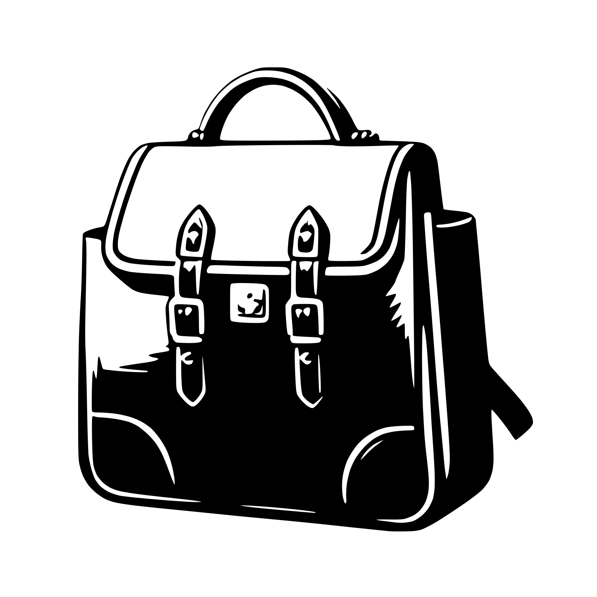 AI-generated SVG of 'handbag'