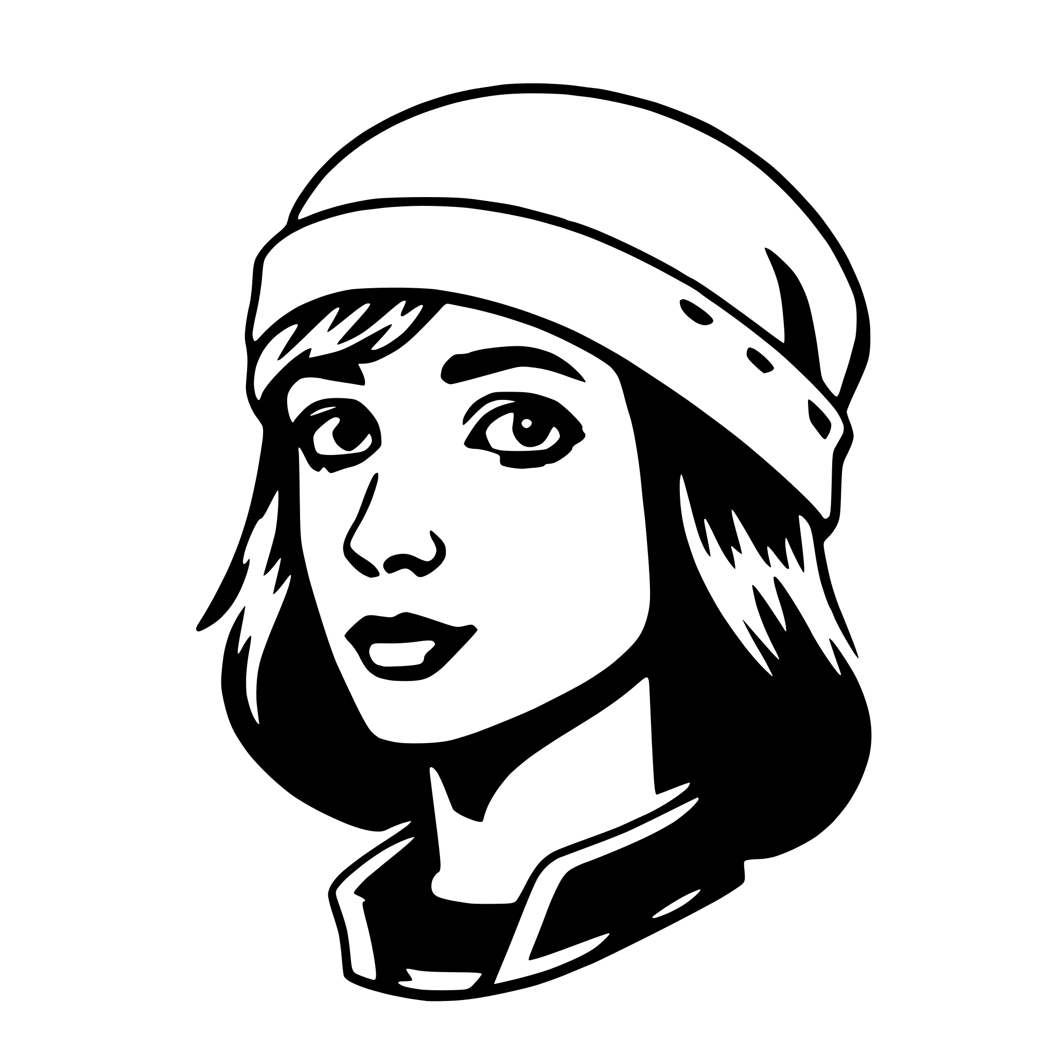 AI-generated SVG of 'beanie'