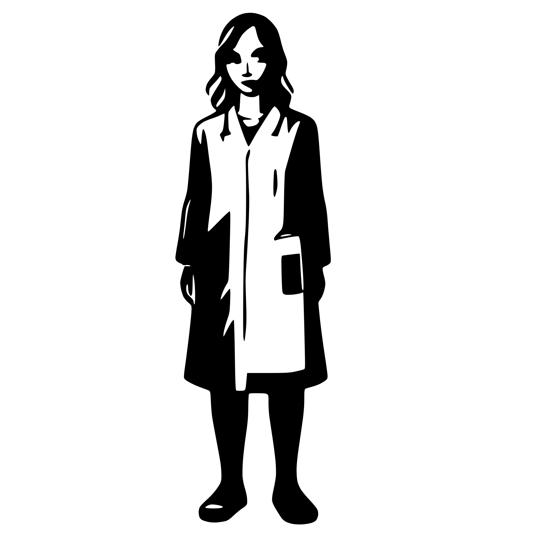 AI-generated SVG of 'Fullbody Patient Silhouette Medical'