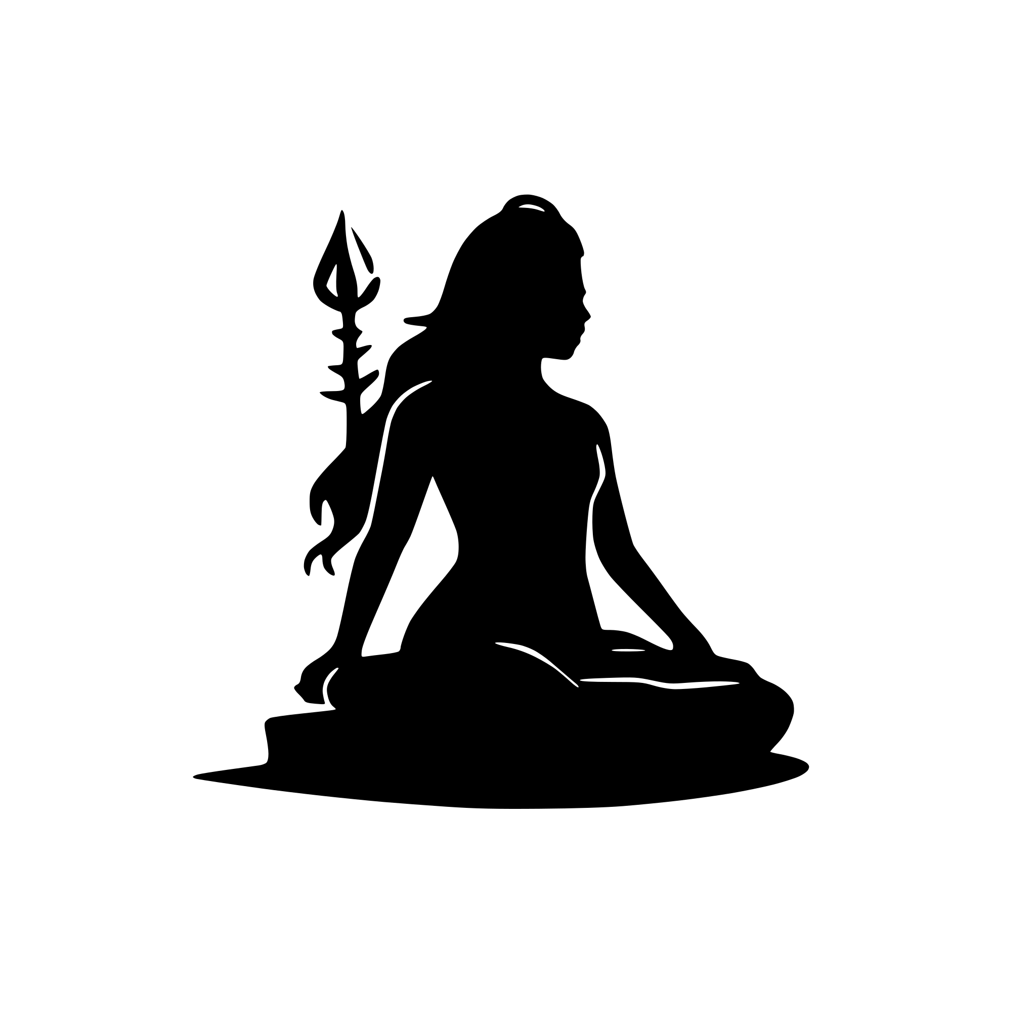 AI-generated SVG of a lord shiva