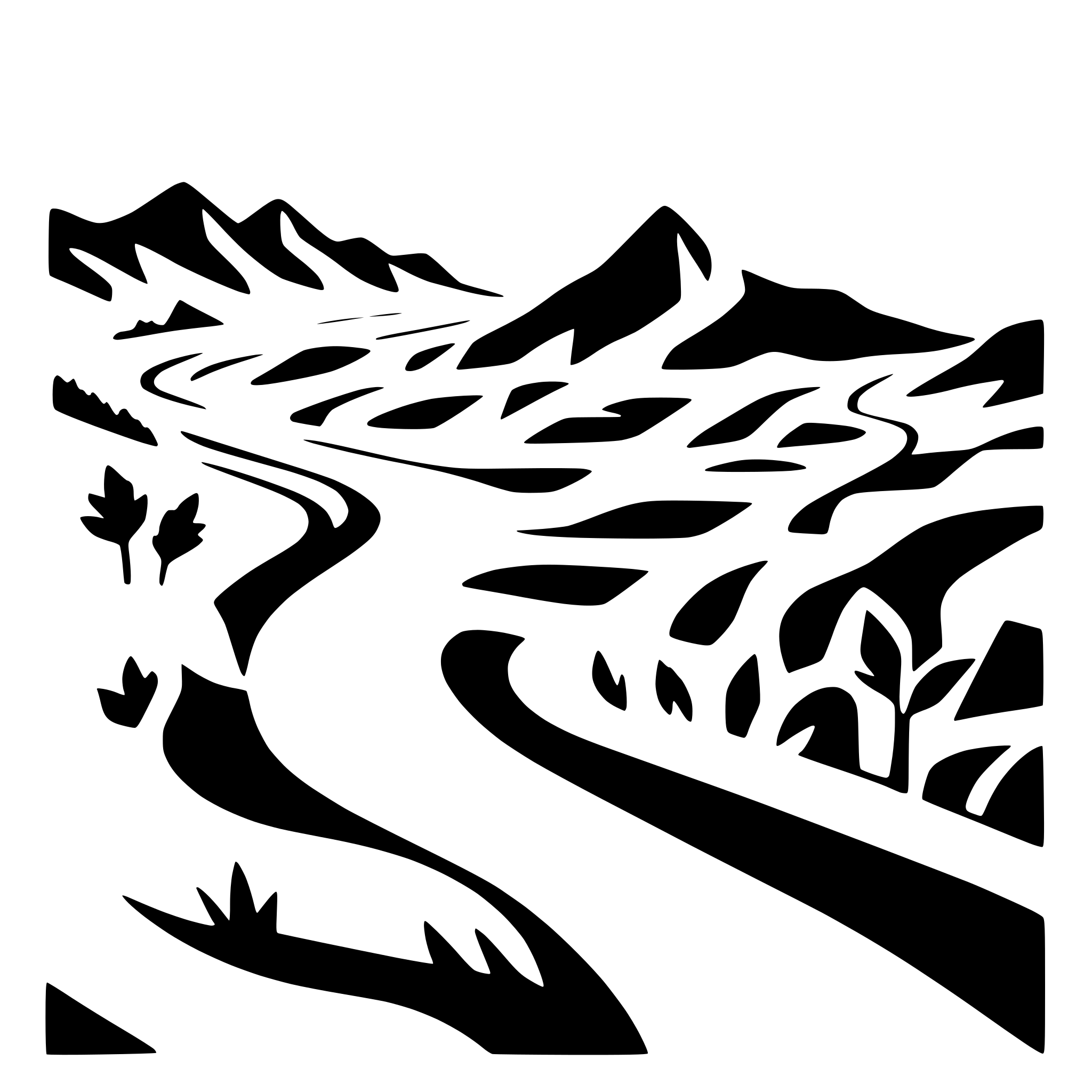 AI-generated SVG of 'river winding through hills'