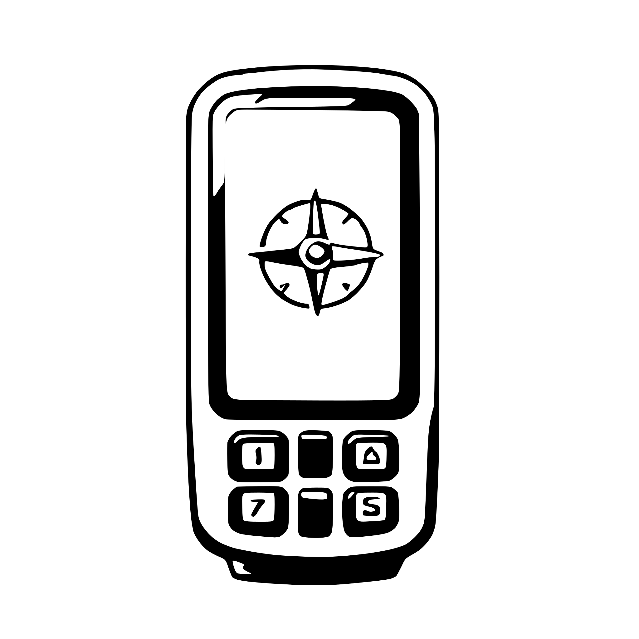 AI-generated SVG of a gps device