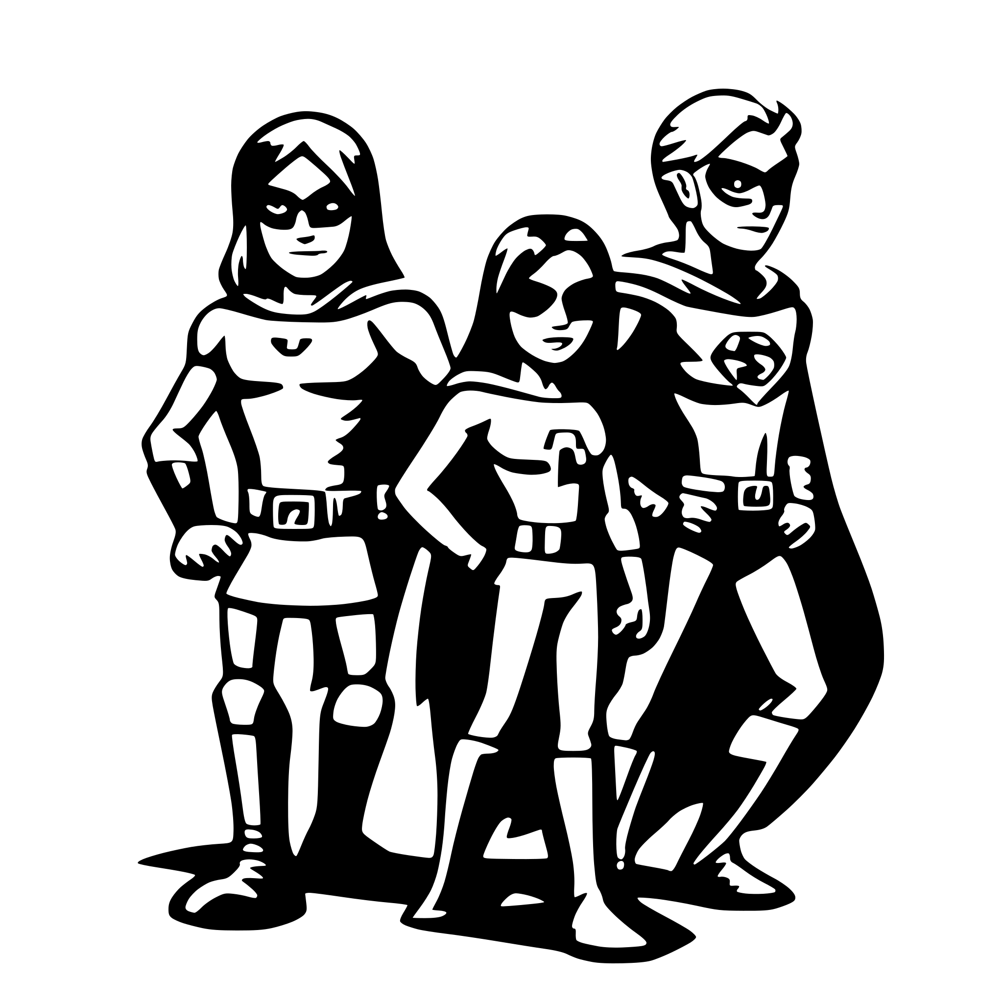 AI-generated SVG of 'superheros'