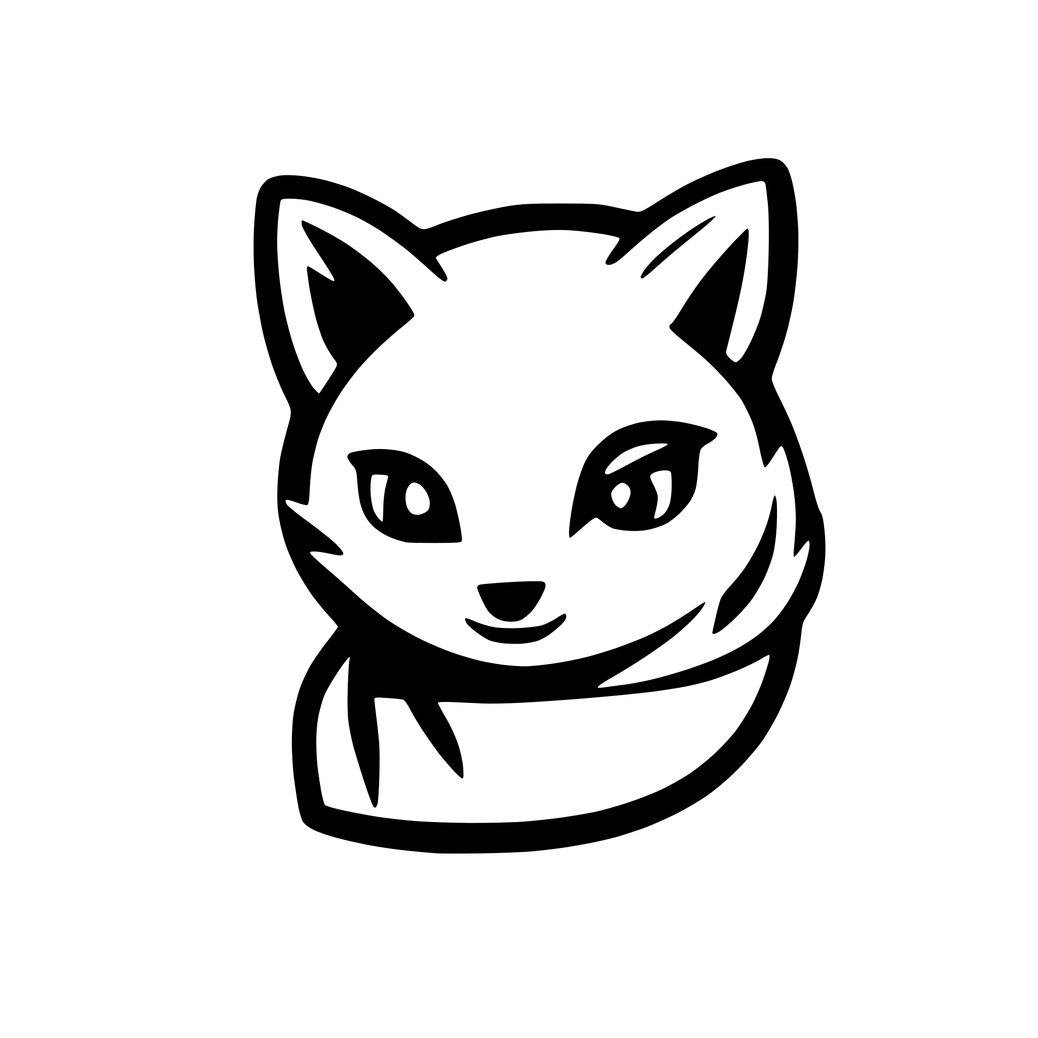 AI-generated SVG of 'white fox'