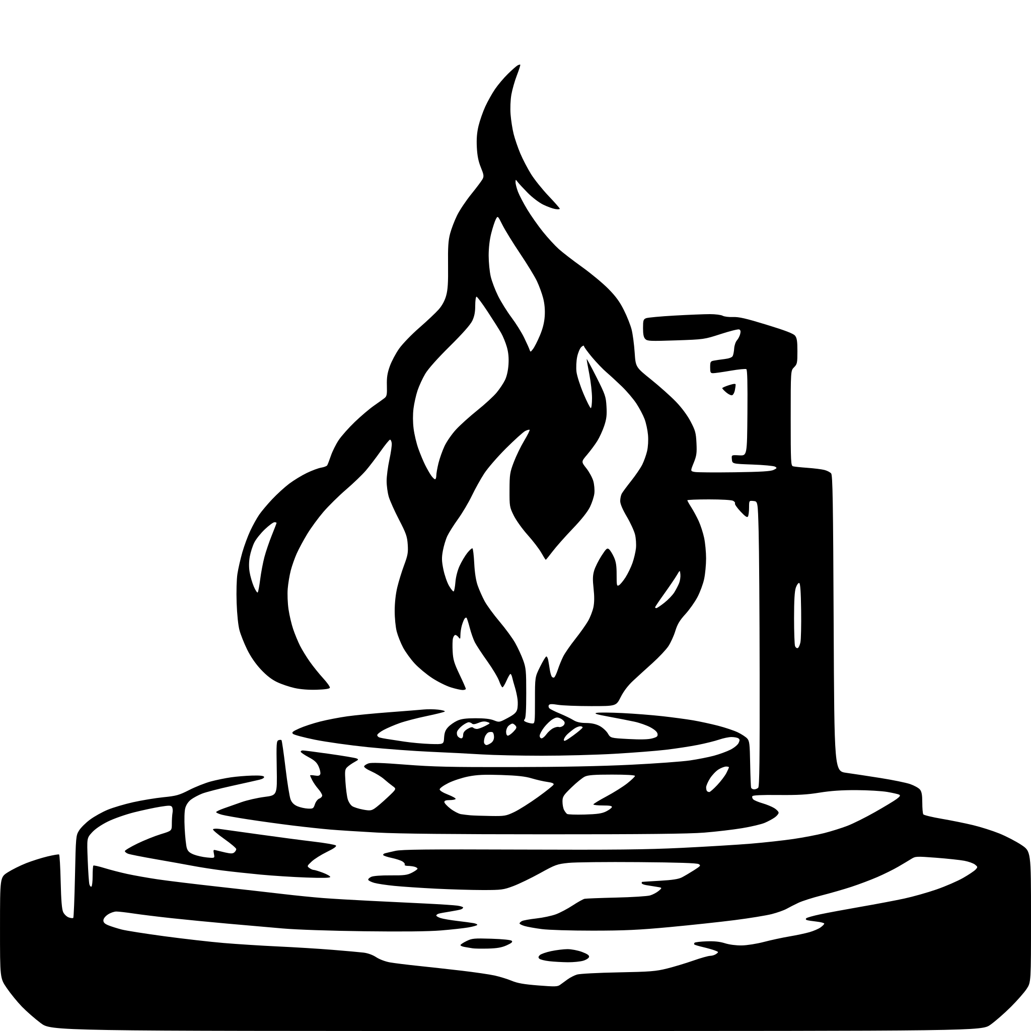 AI-generated SVG of a hearth