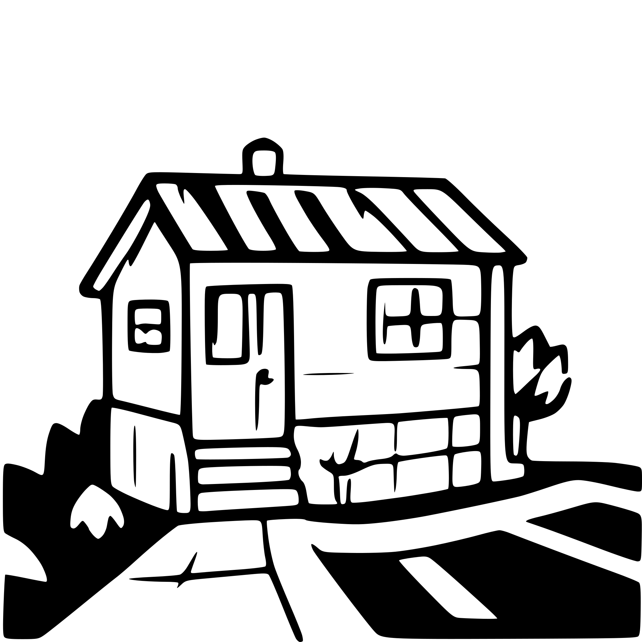 AI-generated SVG of a house