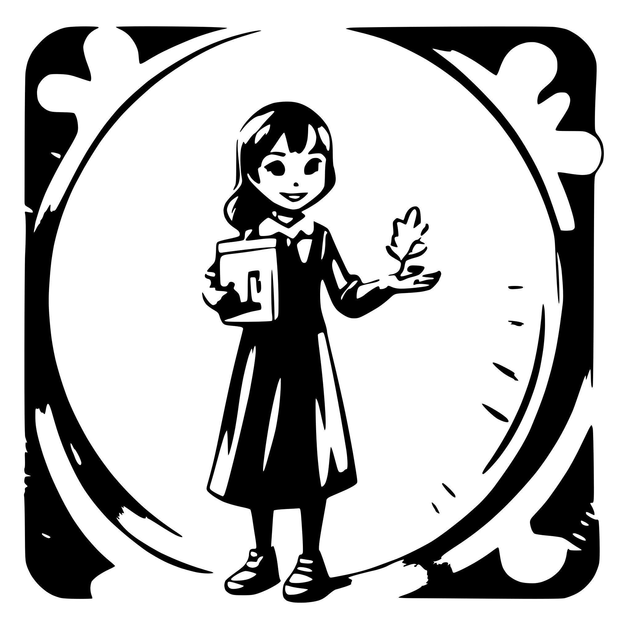 AI-generated SVG of a educator says goodbye to 8 children in the kindergarden