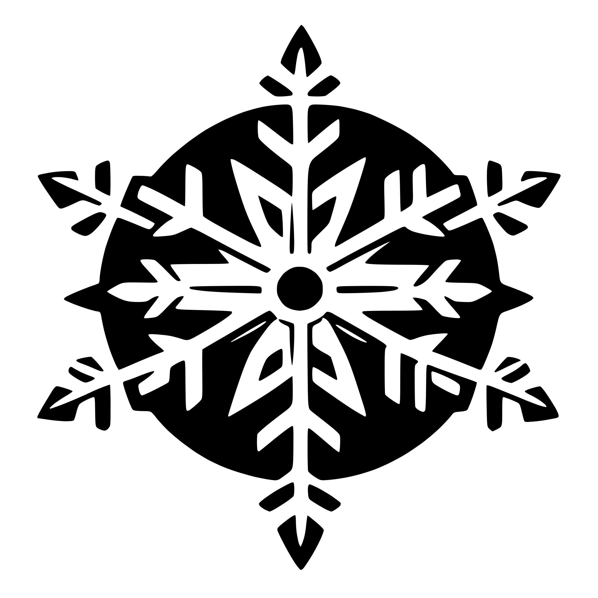 AI-generated SVG of a snowflakes