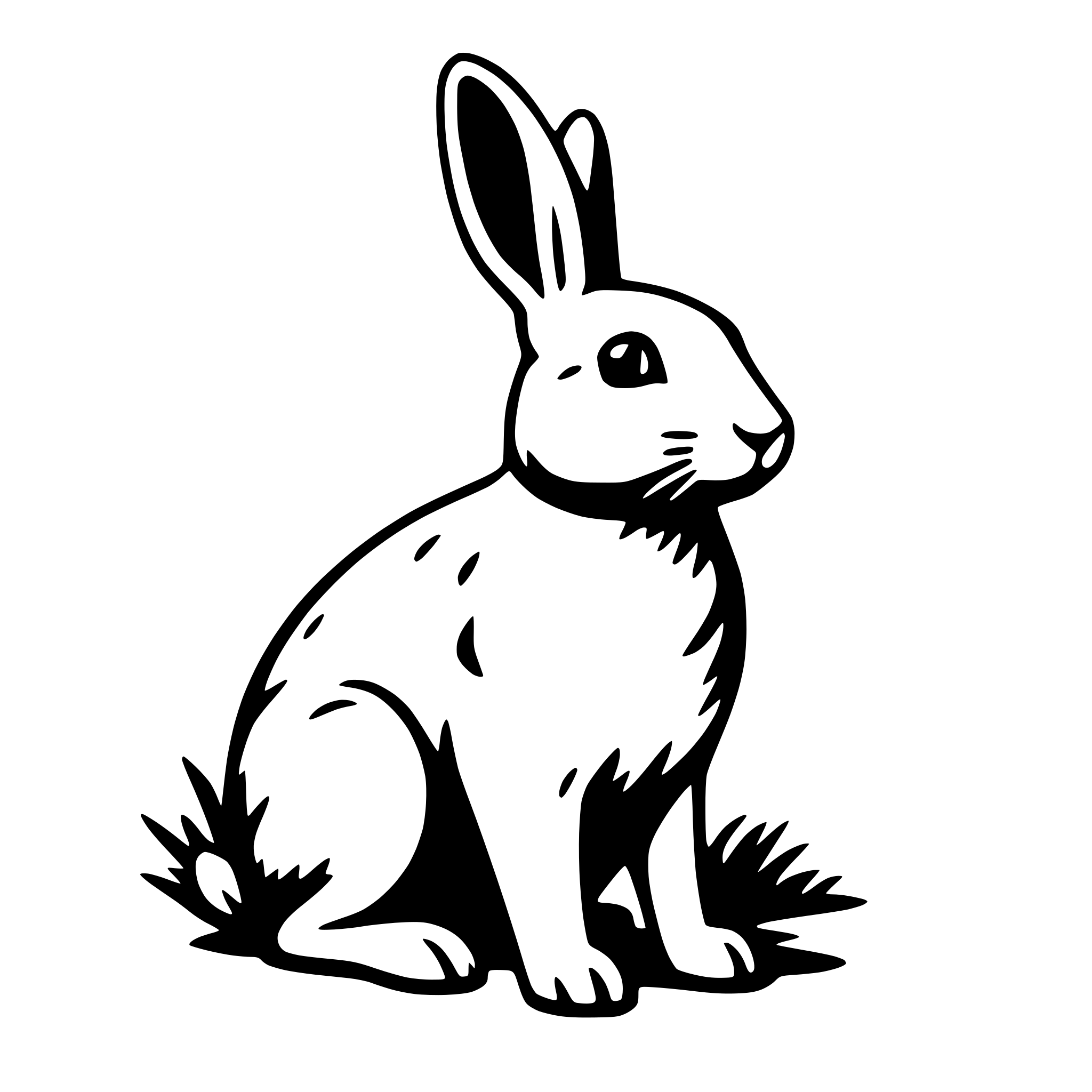 AI-generated SVG of 'rabbit'