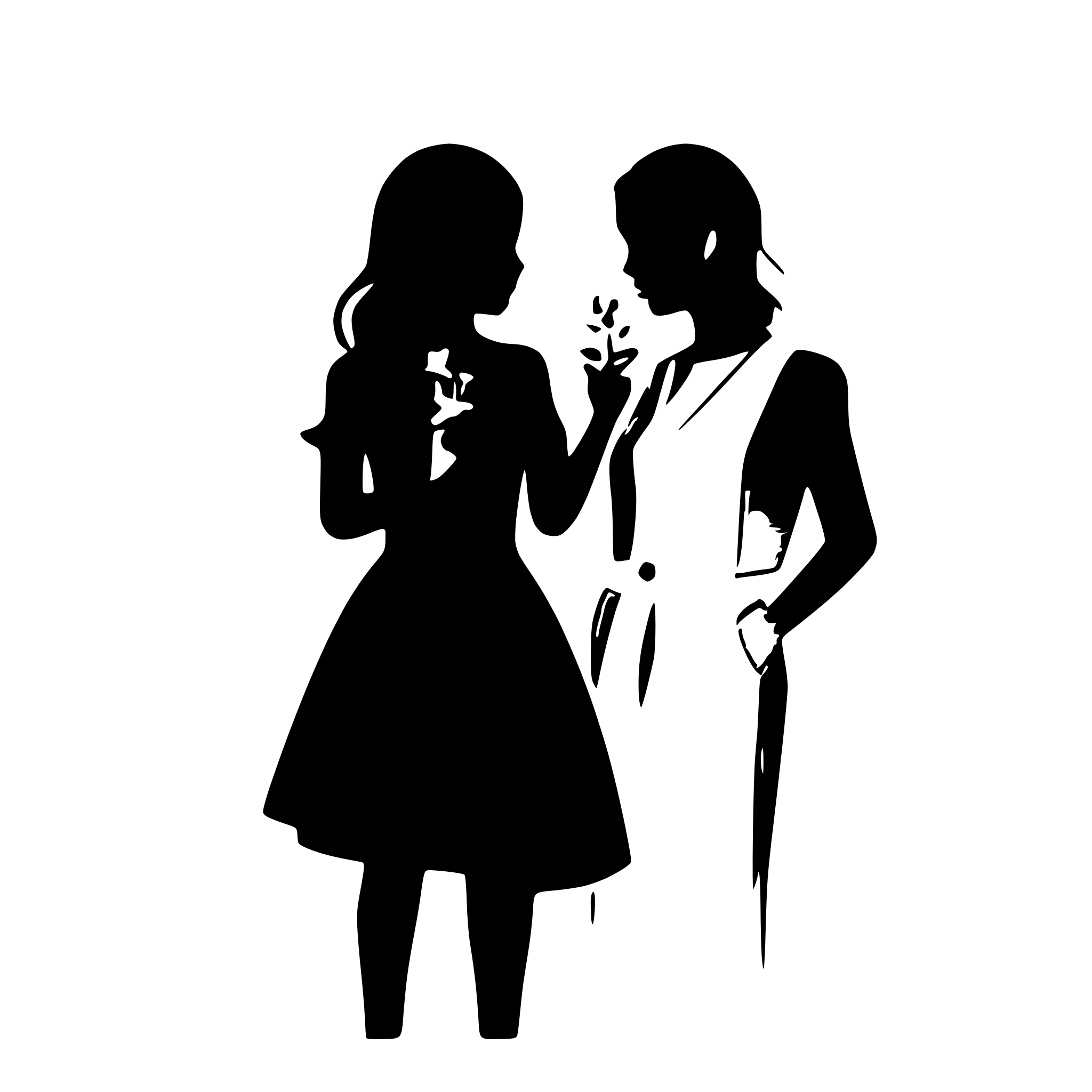 AI-generated SVG of a couple in love
