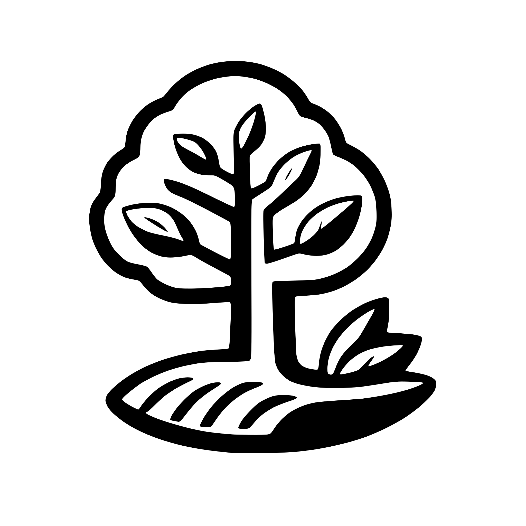 AI-generated SVG of 'tree with thick roots'