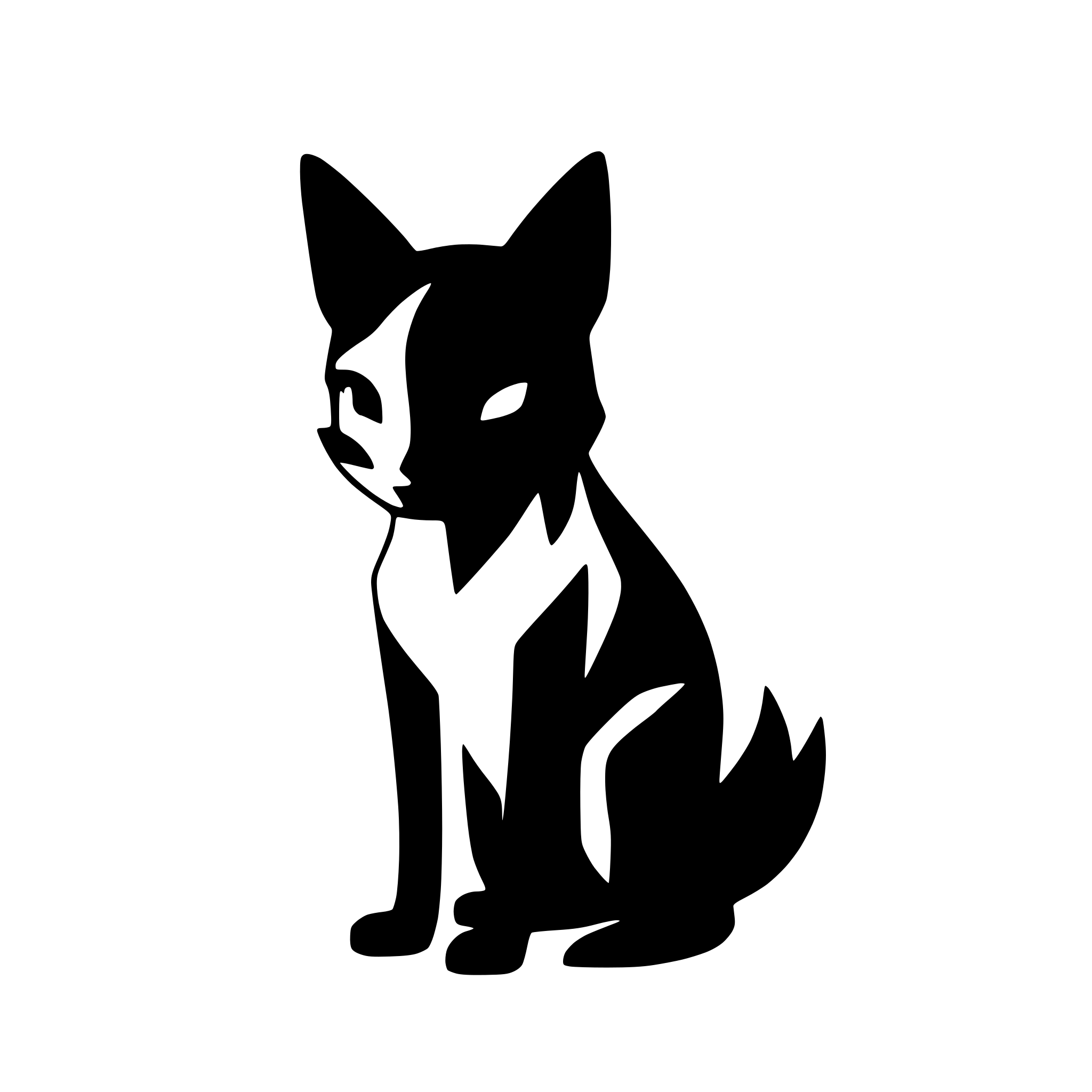 AI-generated SVG of 'fox'