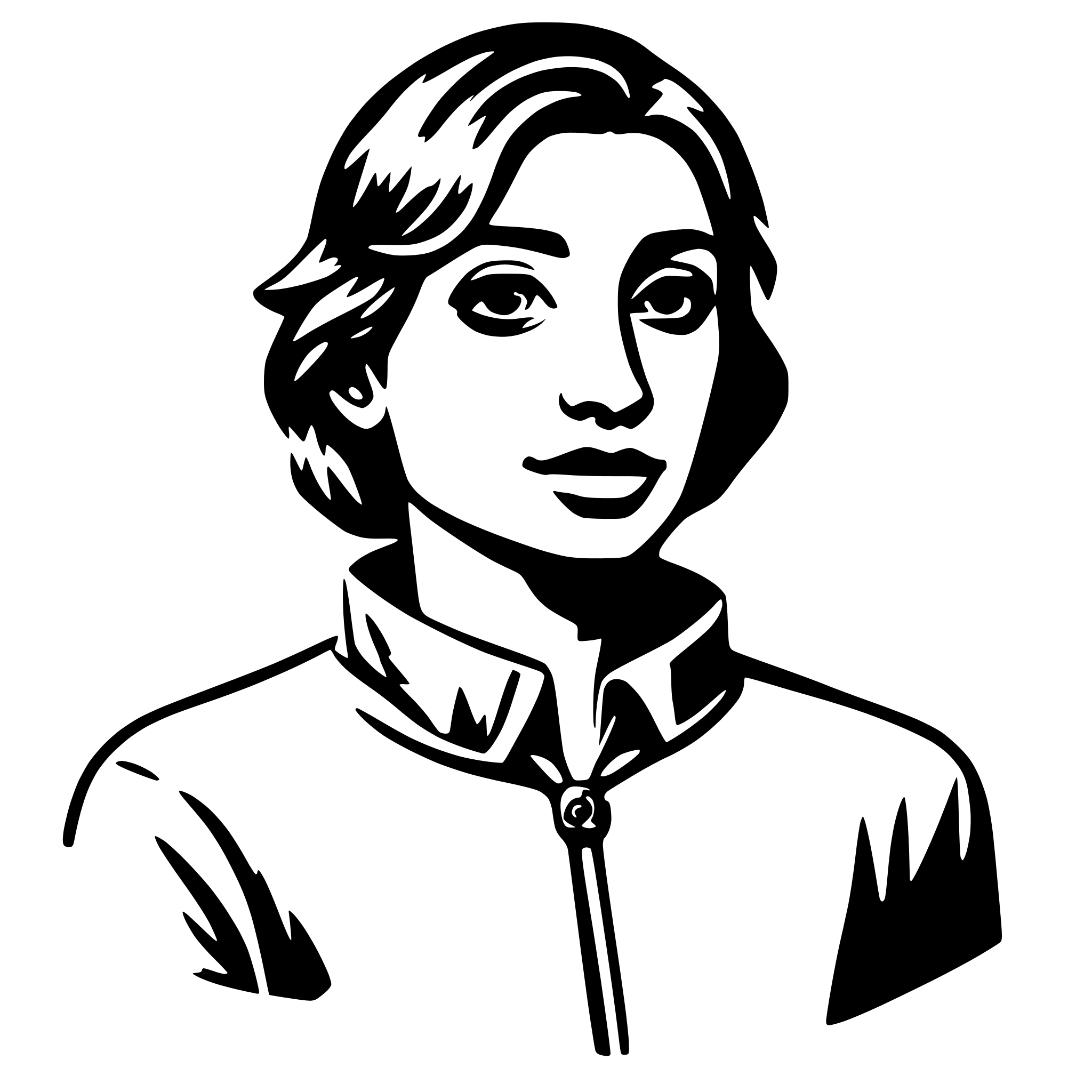 AI-generated SVG of 'human'