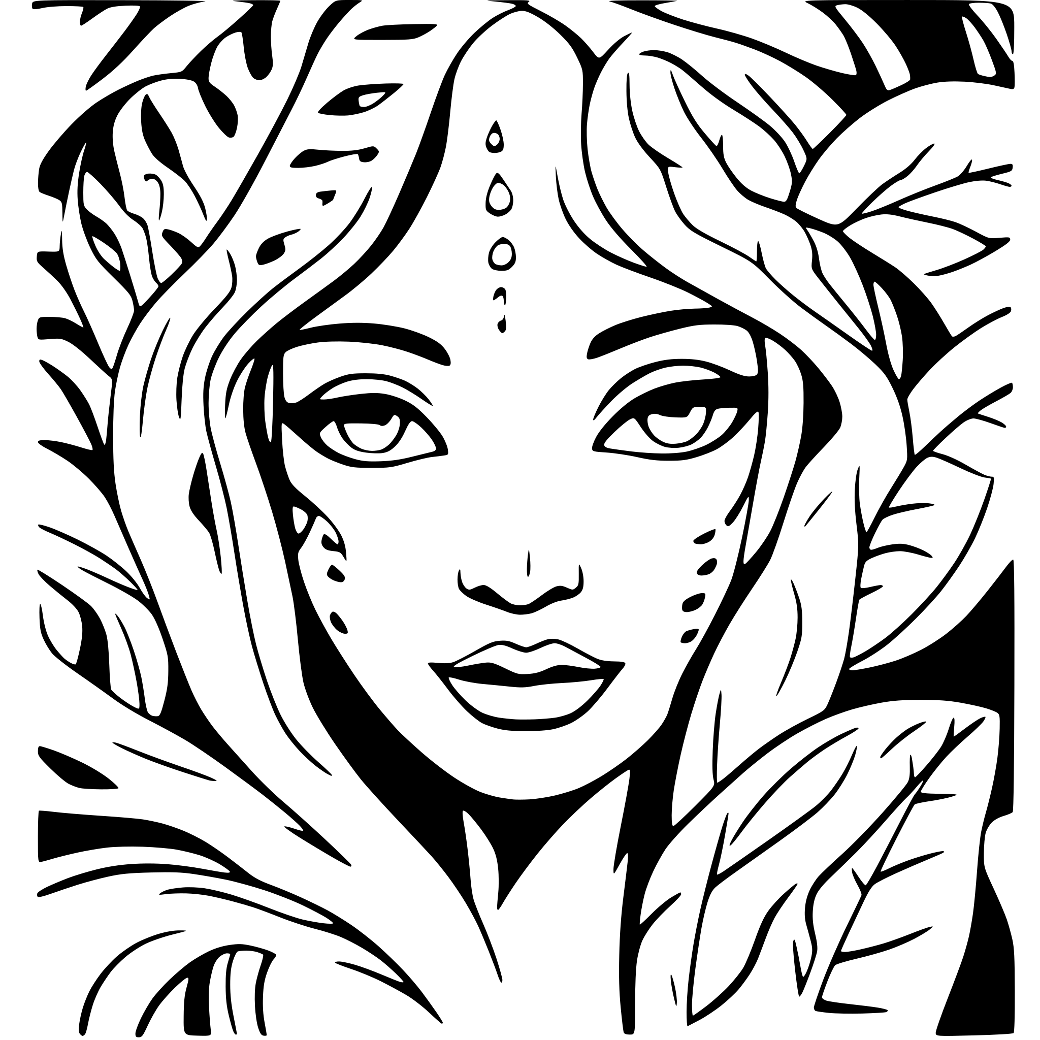 AI-generated SVG of 'Neo tribal'