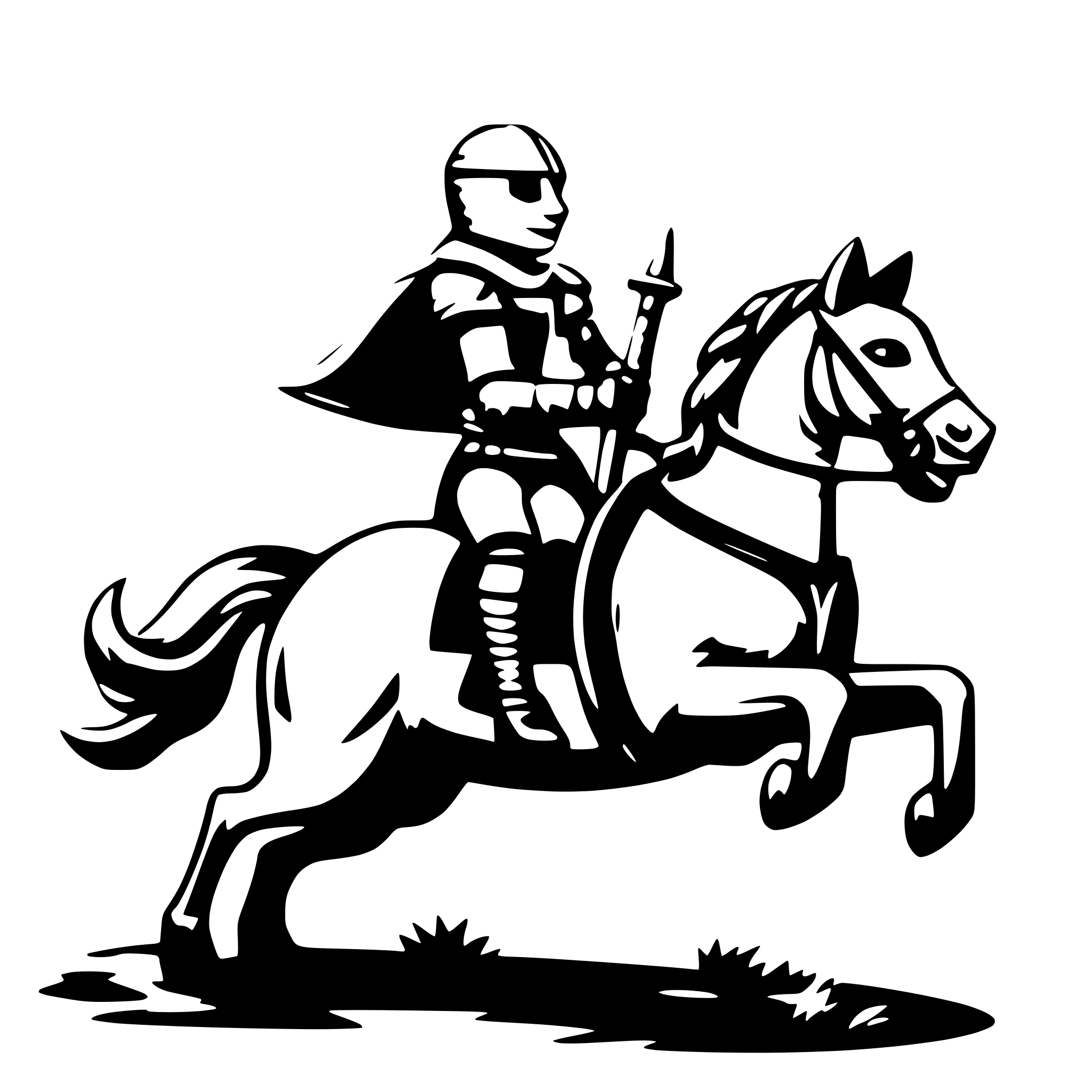 AI-generated SVG of 'cat knight jousting on a horse'
