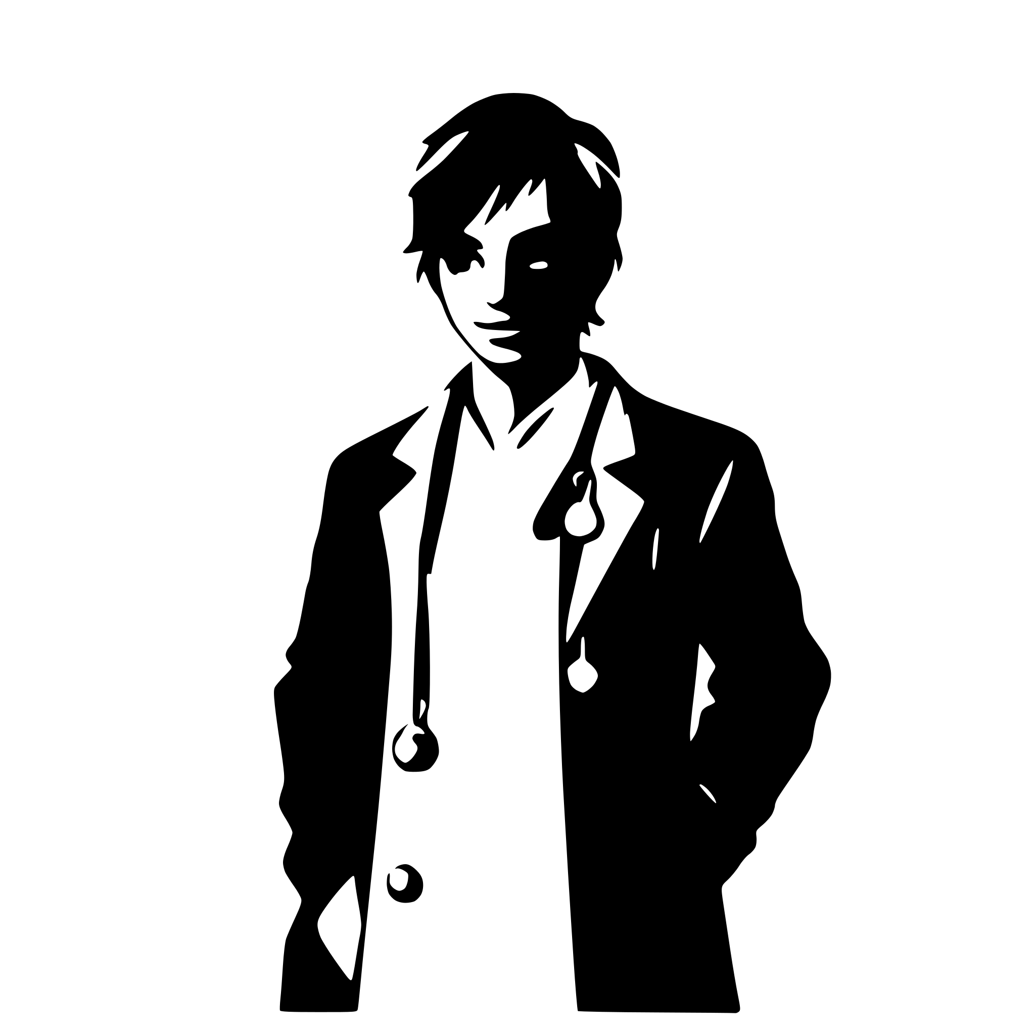 AI-generated SVG of 'silhouette medical, male'