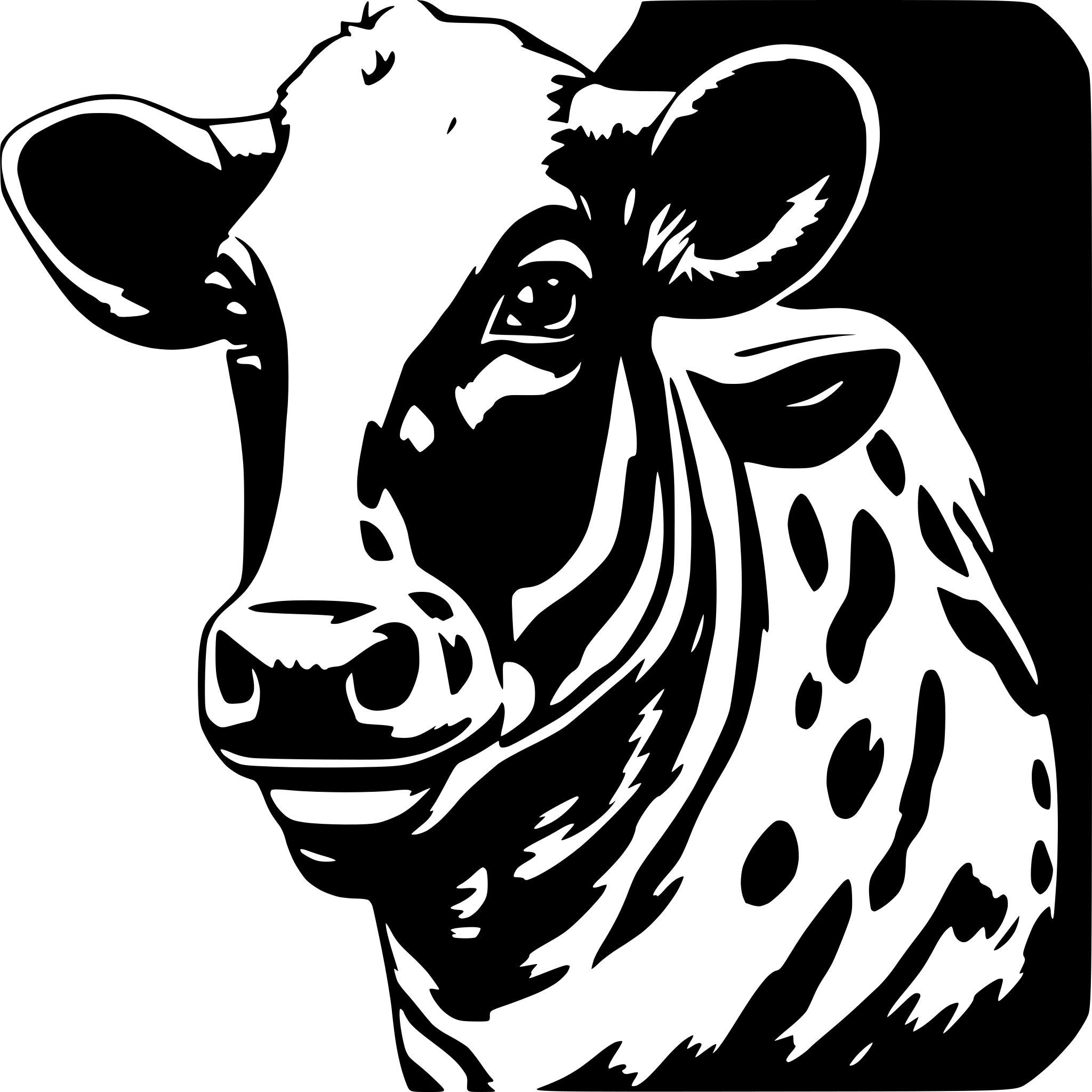 AI-generated SVG of 'Vache'