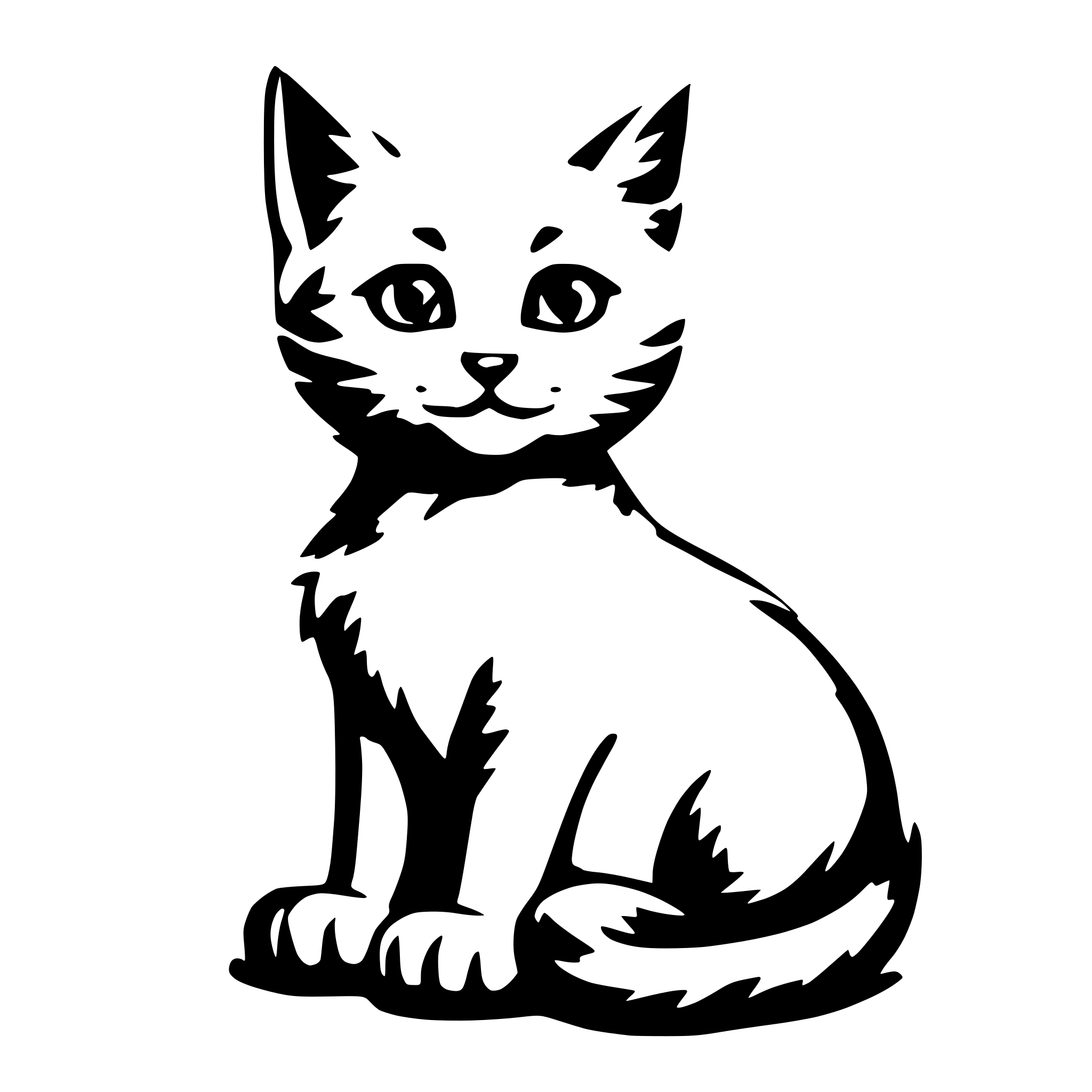AI-generated SVG of a cute kitten