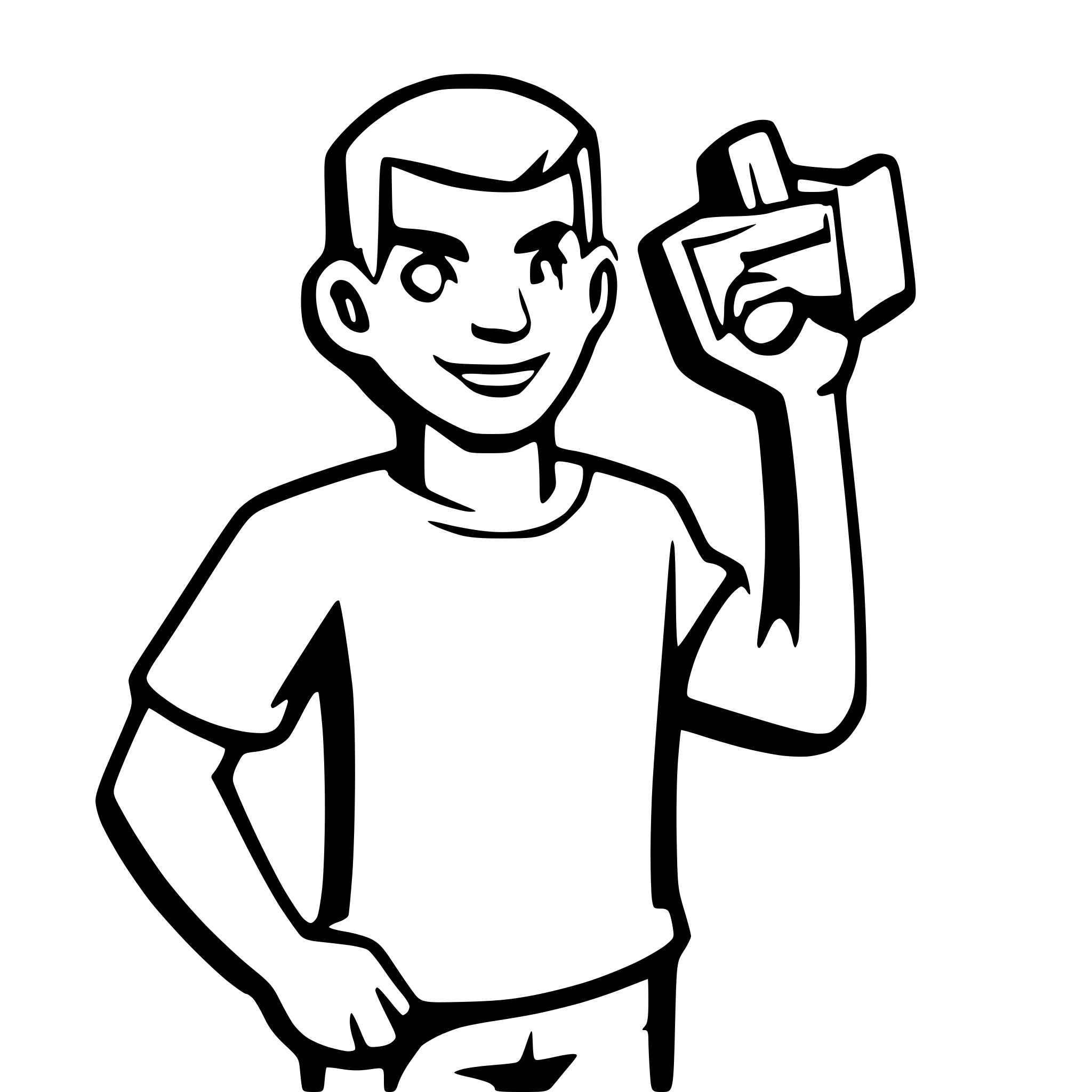 AI-generated SVG of a man with hammer in hand