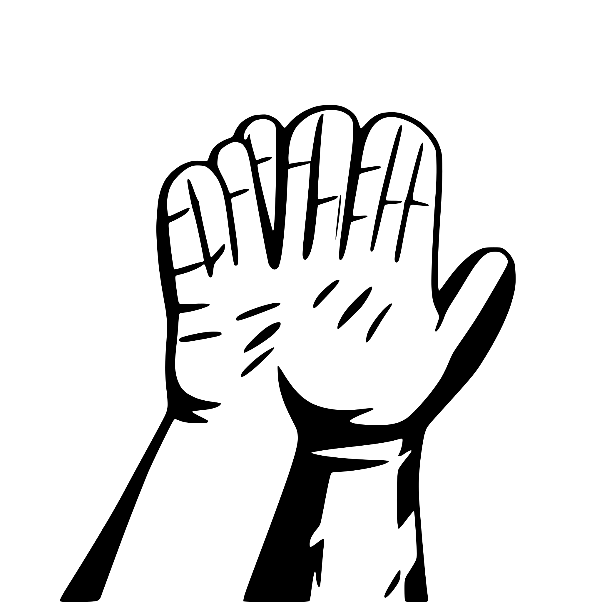AI-generated SVG of 'cartoon hands left and right'