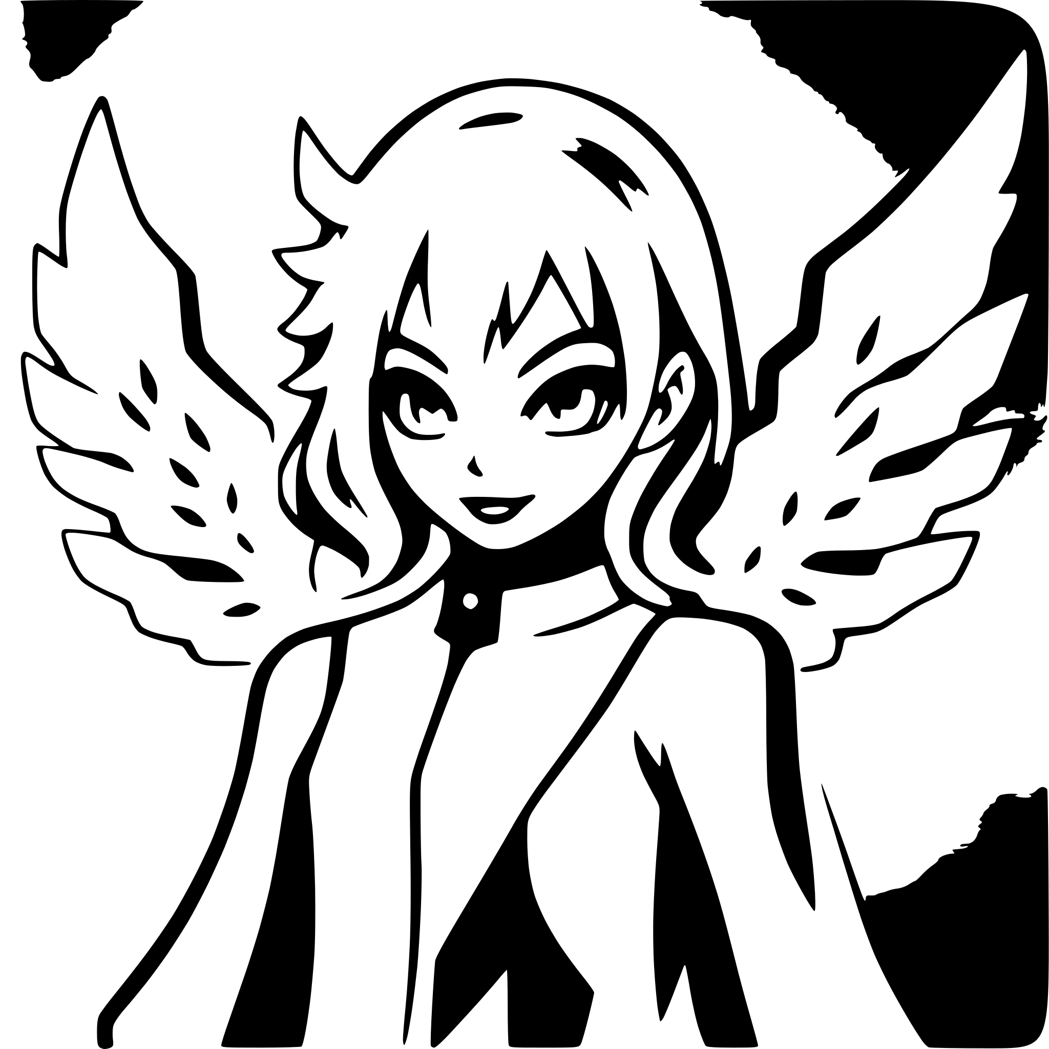 AI-generated SVG of 'demon with flaming wings'