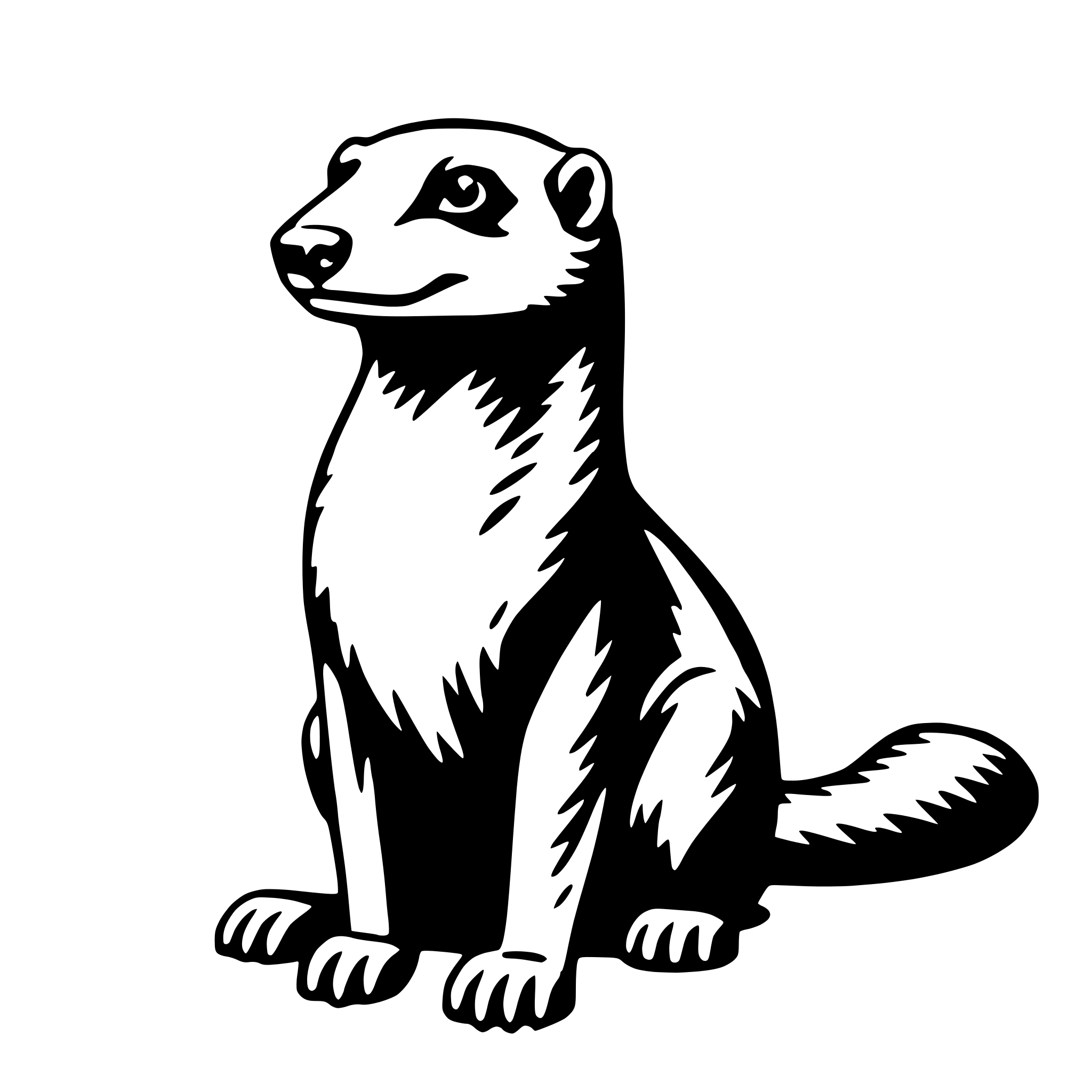 AI-generated SVG of 'mongoose'