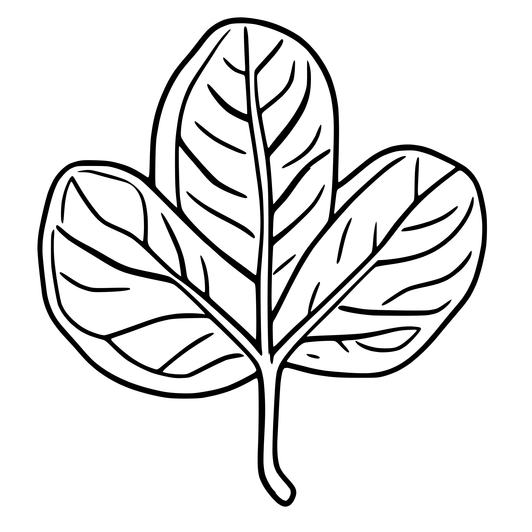 AI-generated SVG of a cica leaf icon", "centella asiatica icon, "leaf icon line