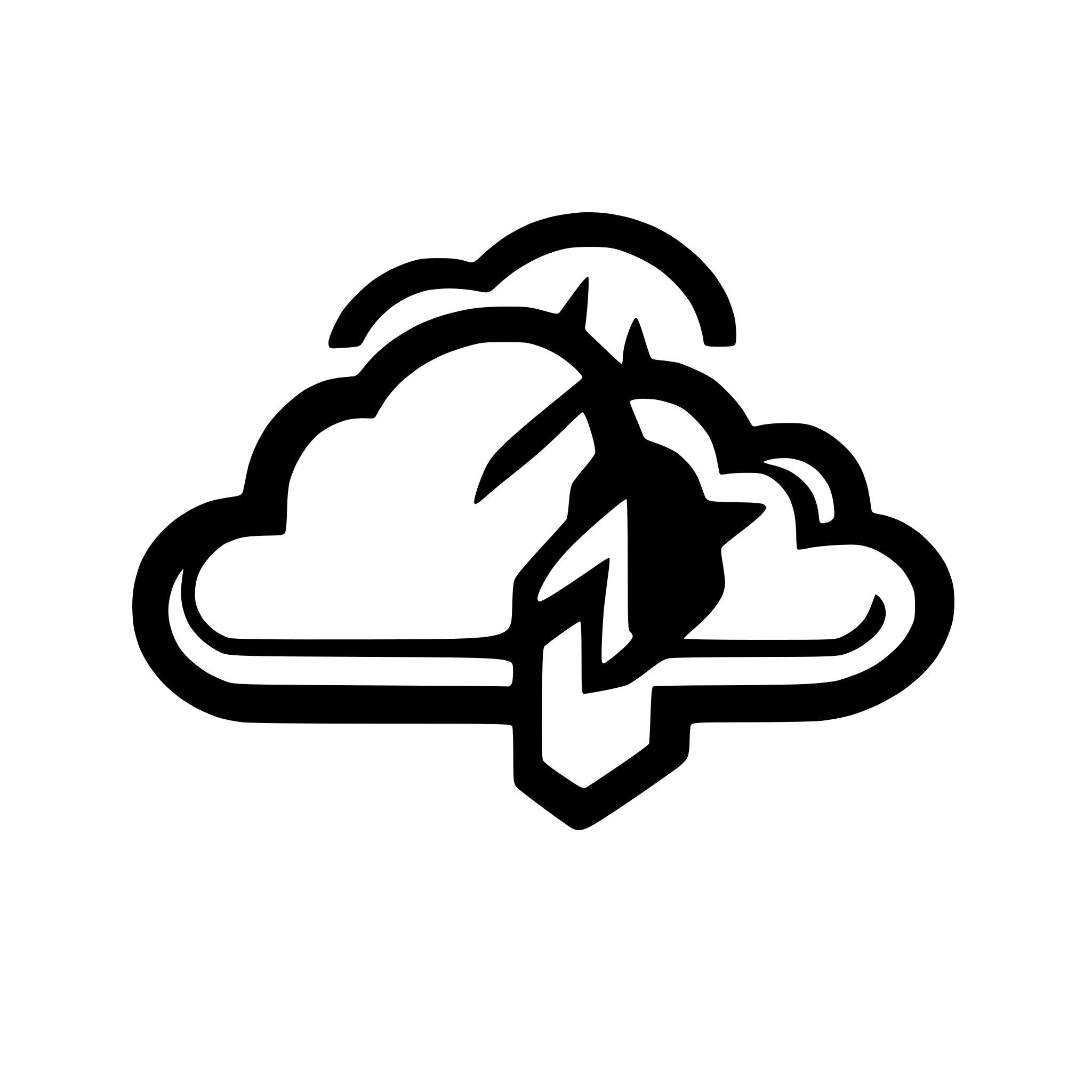 AI-generated SVG of a MLCAPE Icon: A cloud with lightning or an ascending air current symbol.