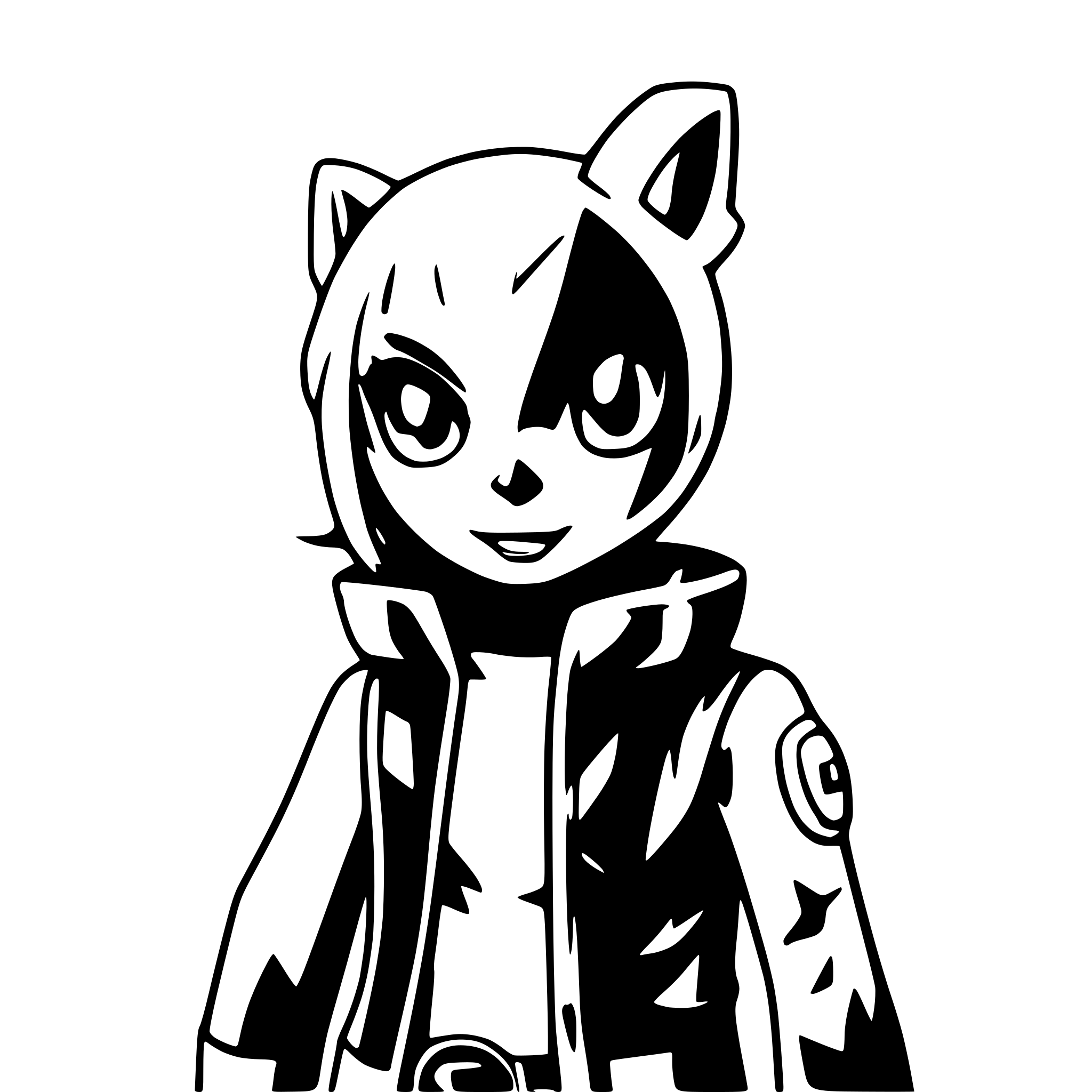 AI-generated SVG of a dogpool and deadpool high detail