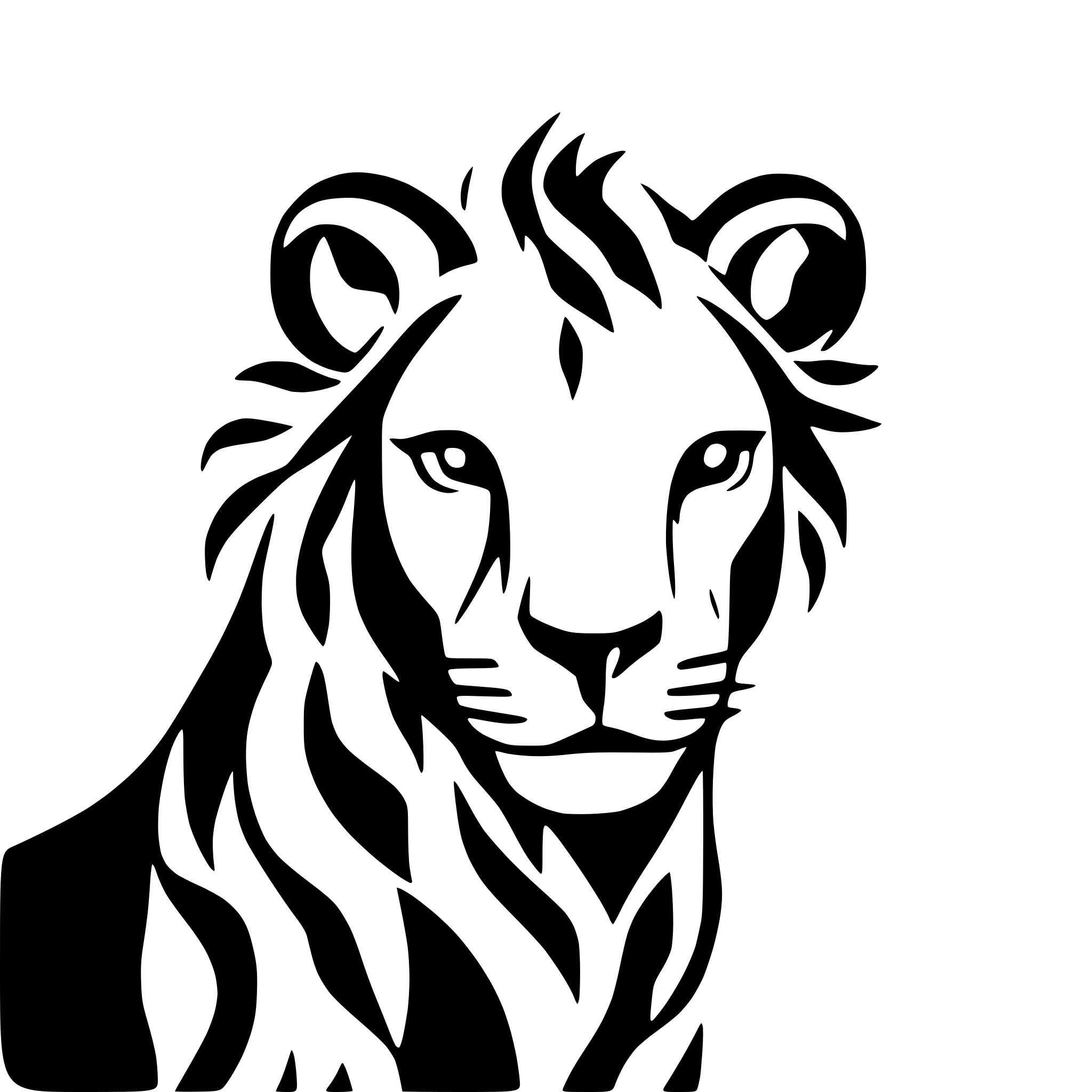 AI-generated SVG of a lion