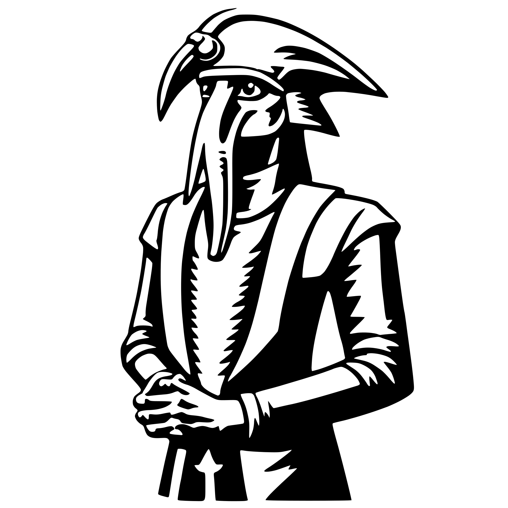 AI-generated SVG of a thoth