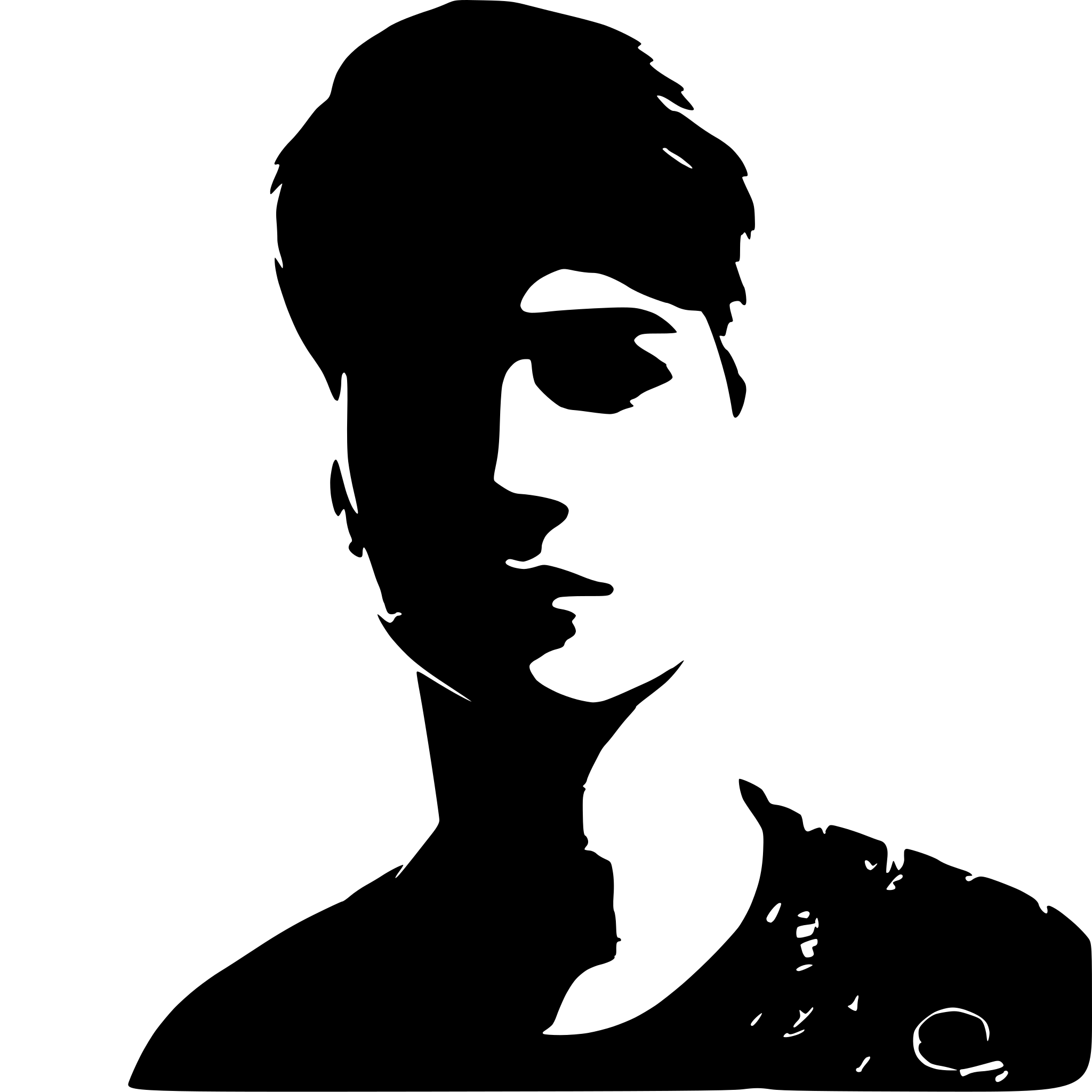 AI-generated SVG of a a man