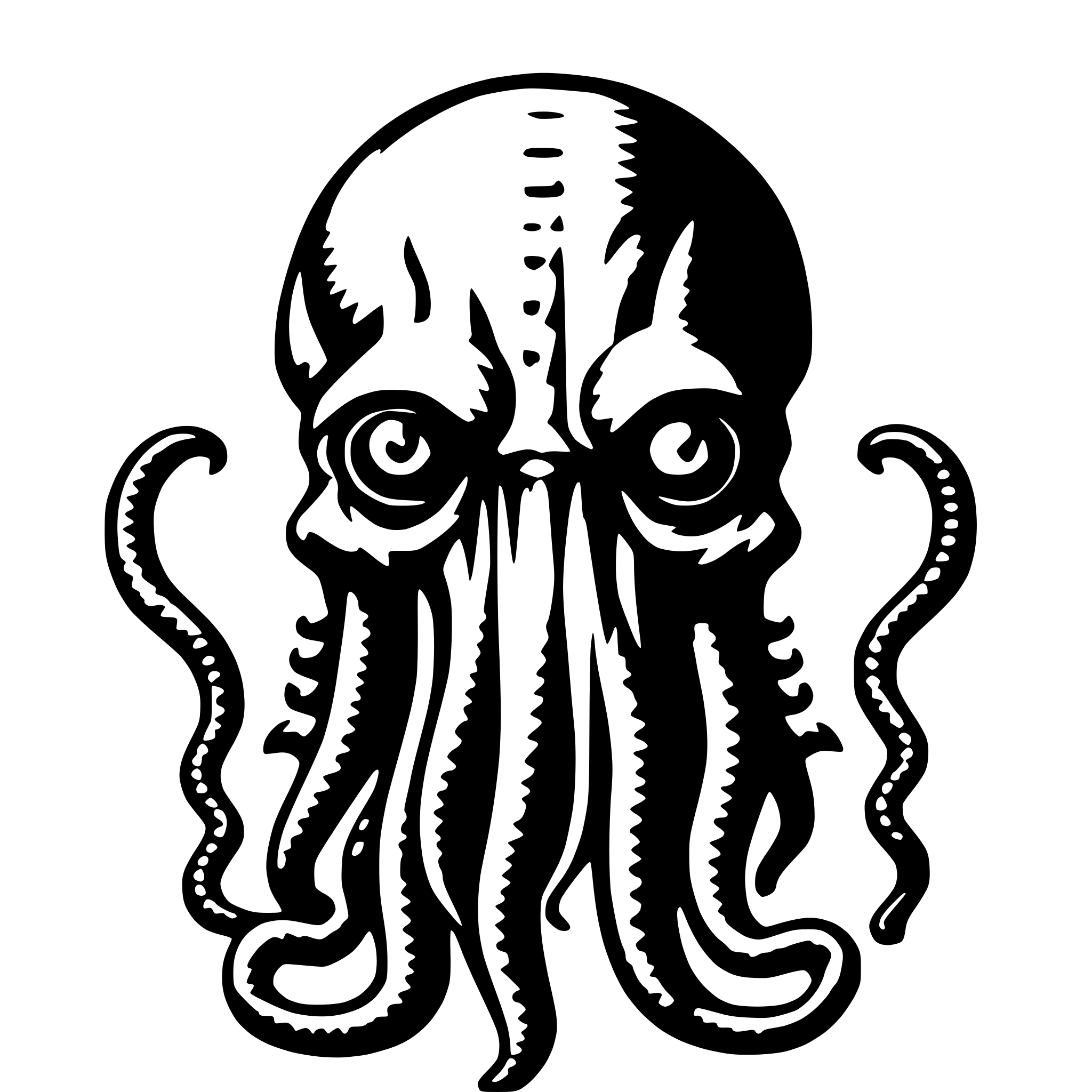 AI-generated SVG of 'cthulu head'
