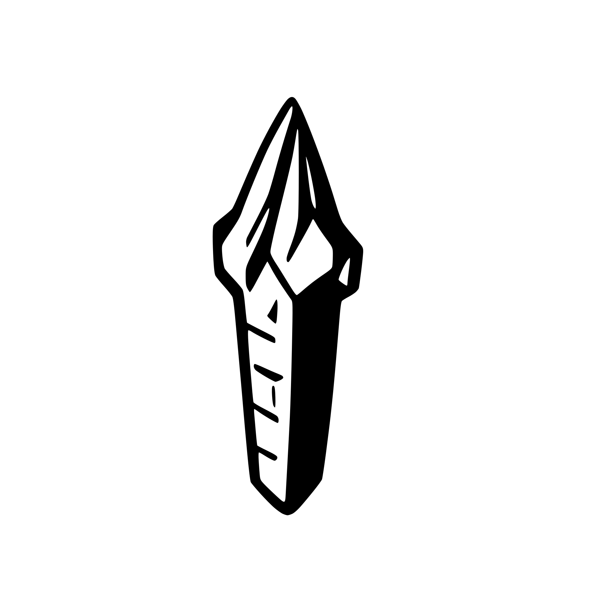 AI-generated SVG of a A shard shaped like a dragon’s claw