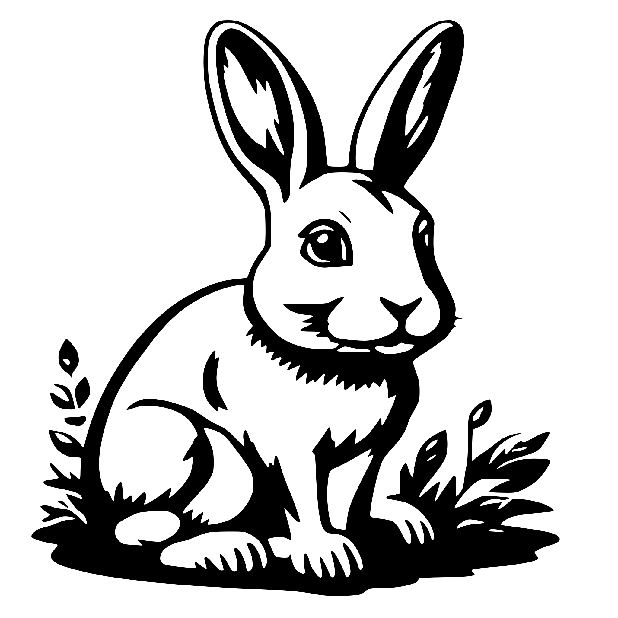 AI-generated SVG of 'rabbit'