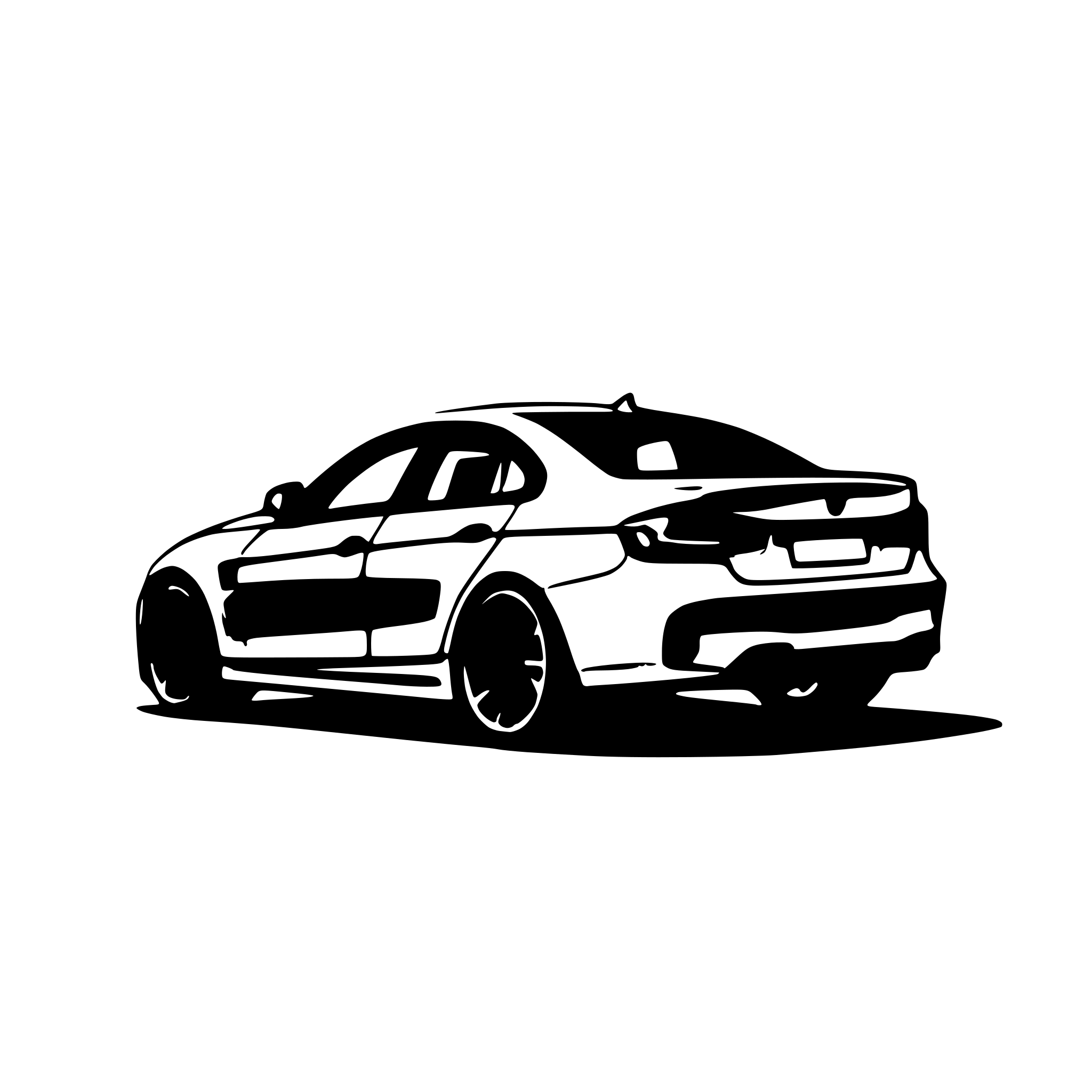 AI-generated SVG of a BMW M3 G80 as a drawing to color in. Without Logos.