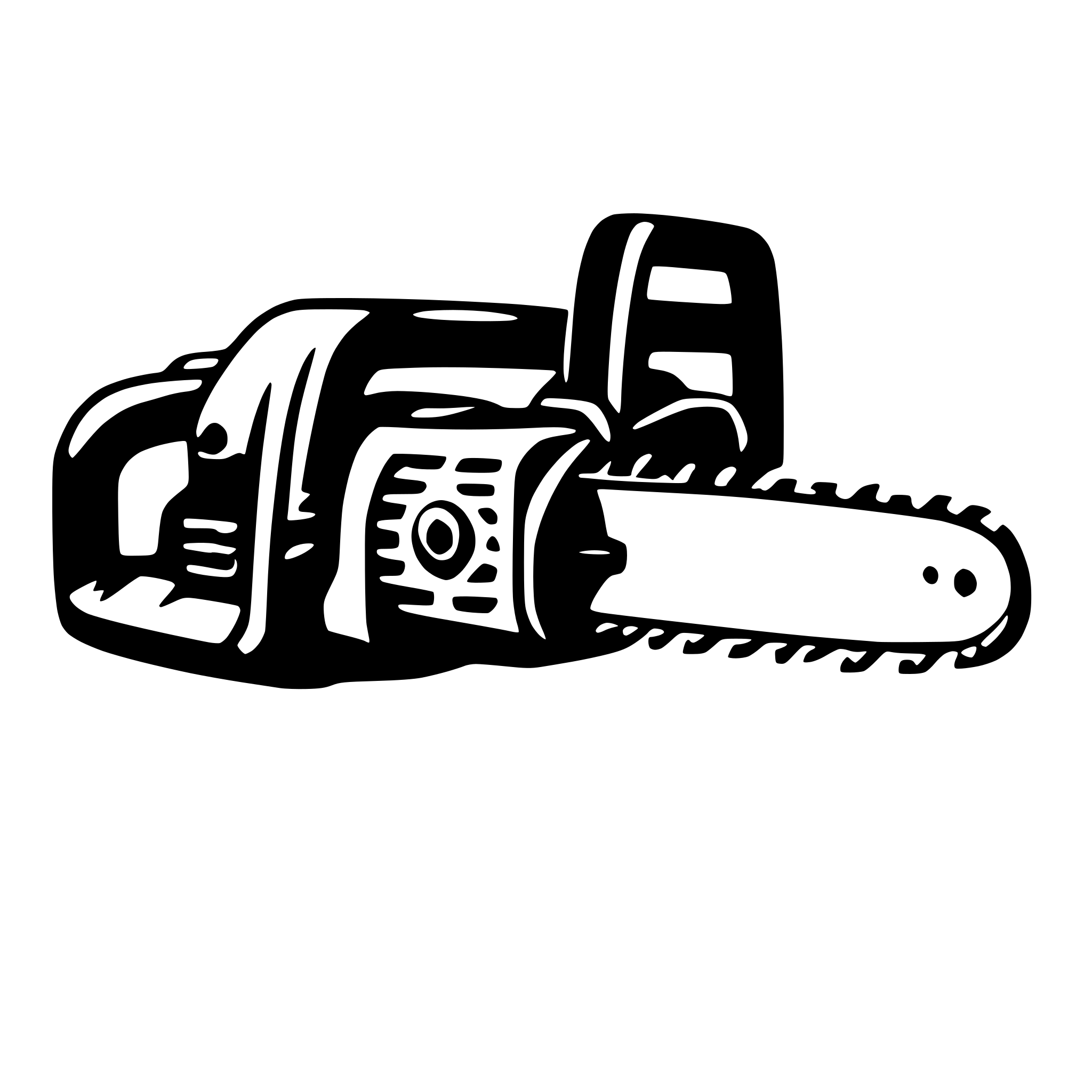 AI-generated SVG of a chainsaw