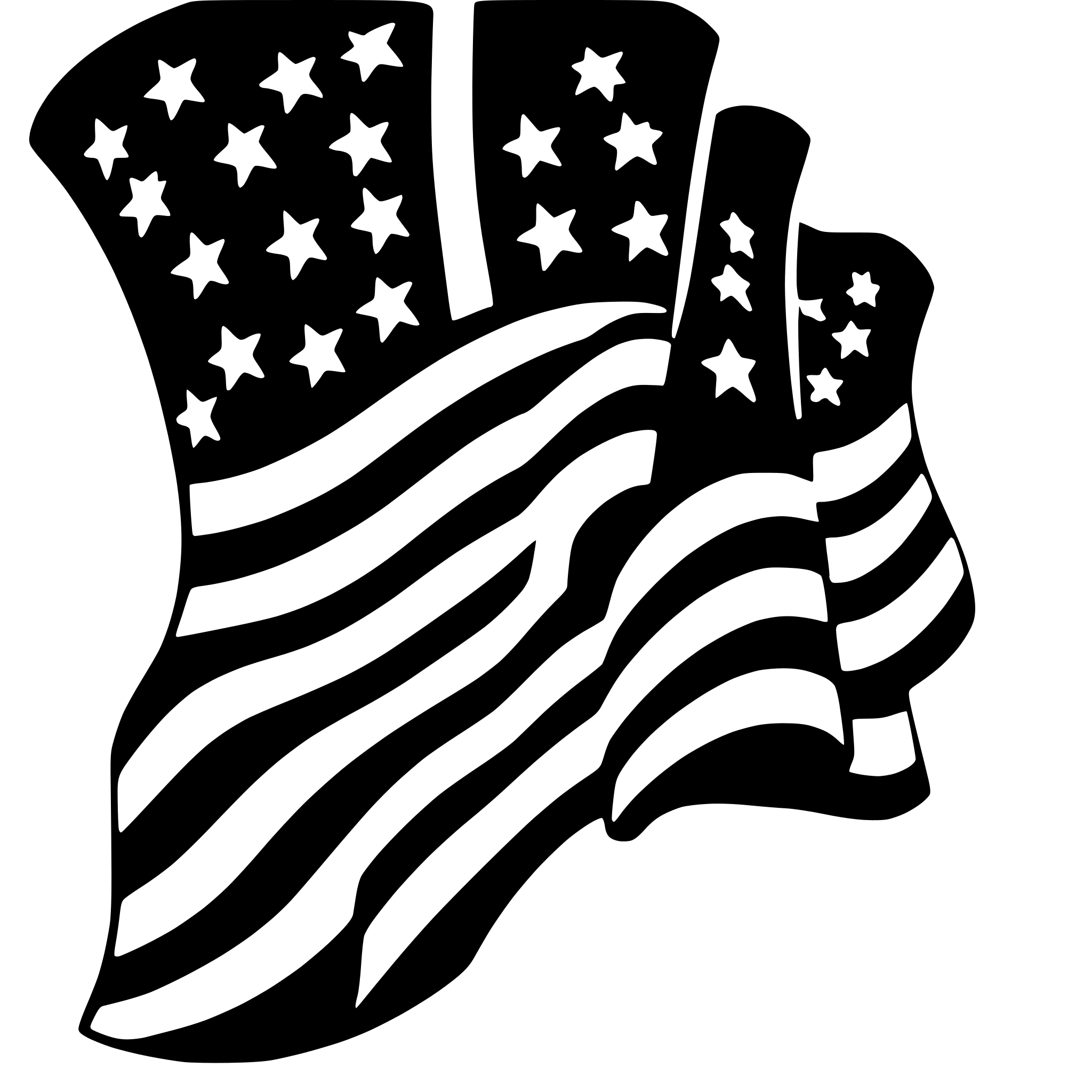 AI-generated SVG of 'USA Flag'