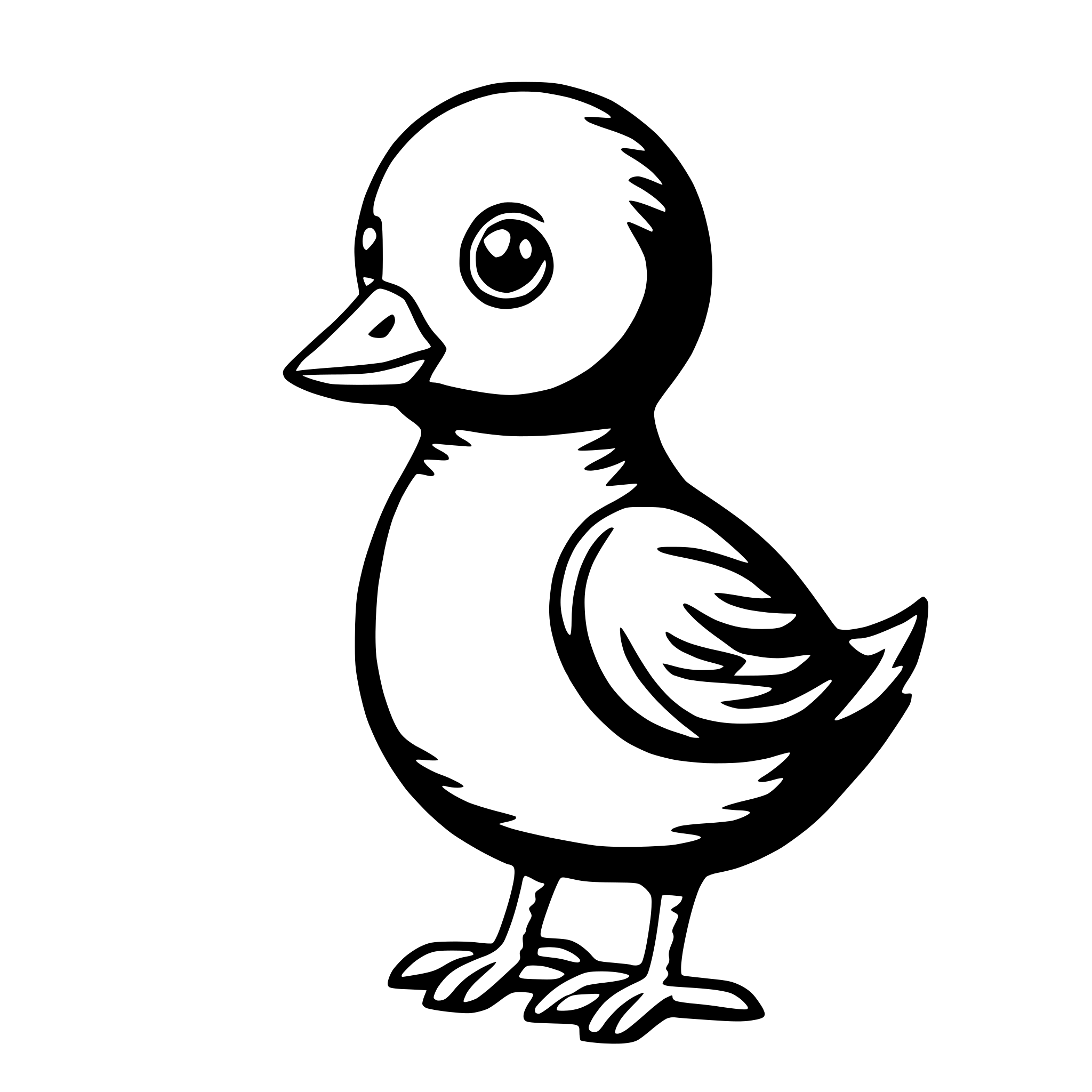 AI-generated SVG of 'easter chick'