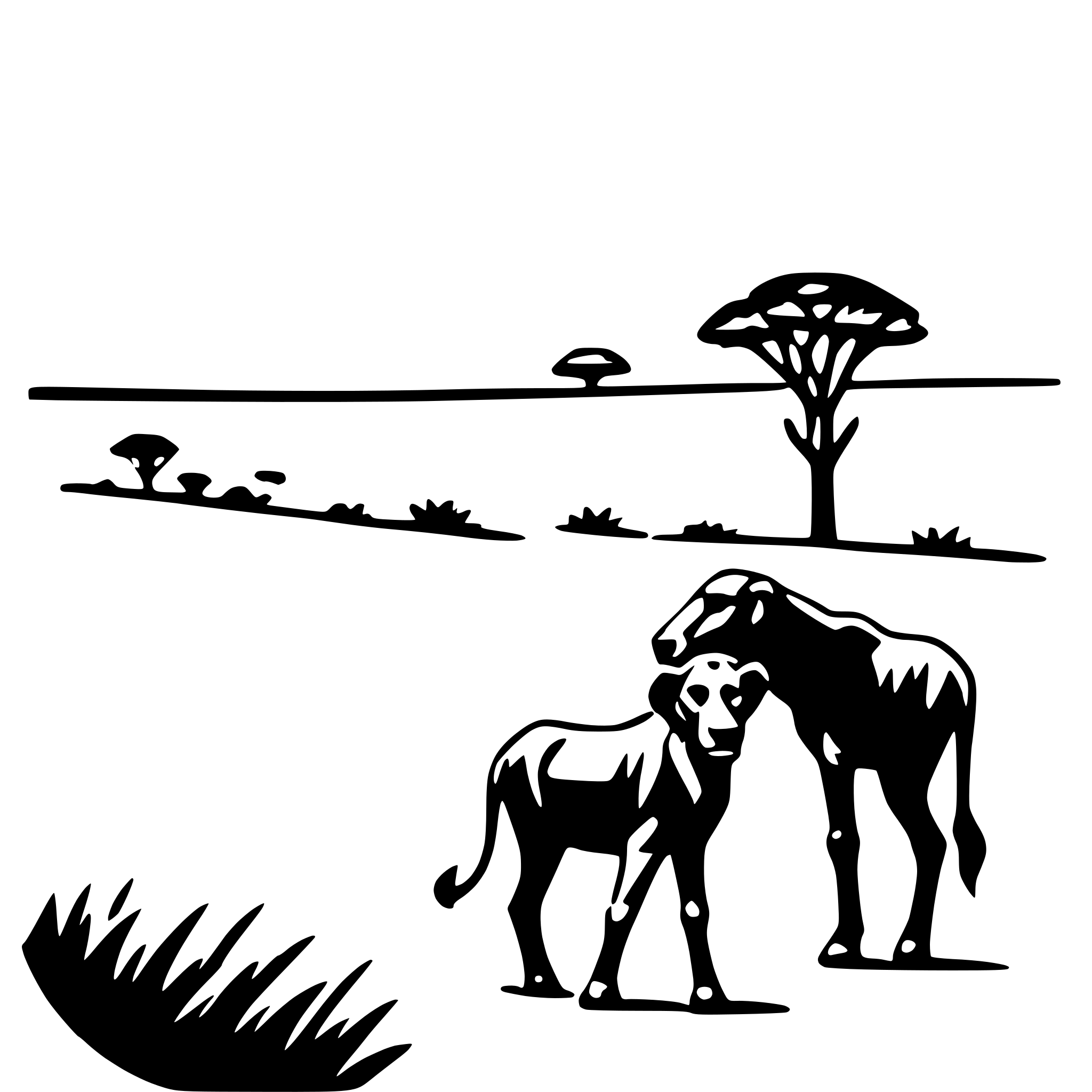 AI-generated SVG of 'serengeti national park'
