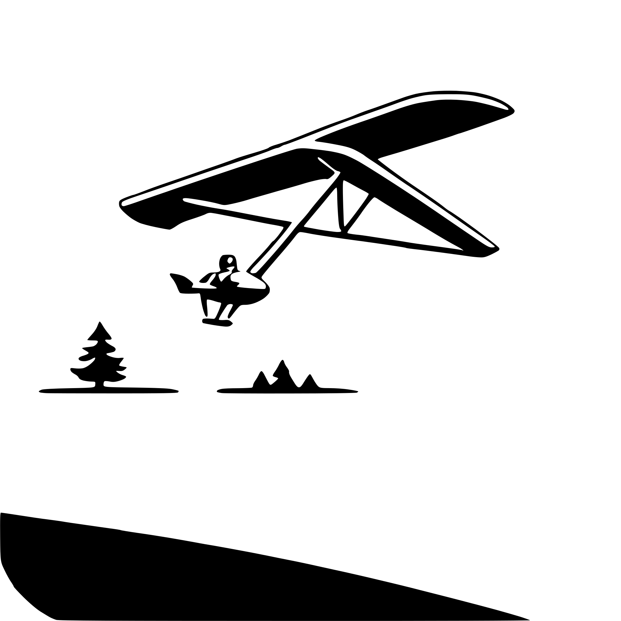 AI-generated SVG of a hang glider